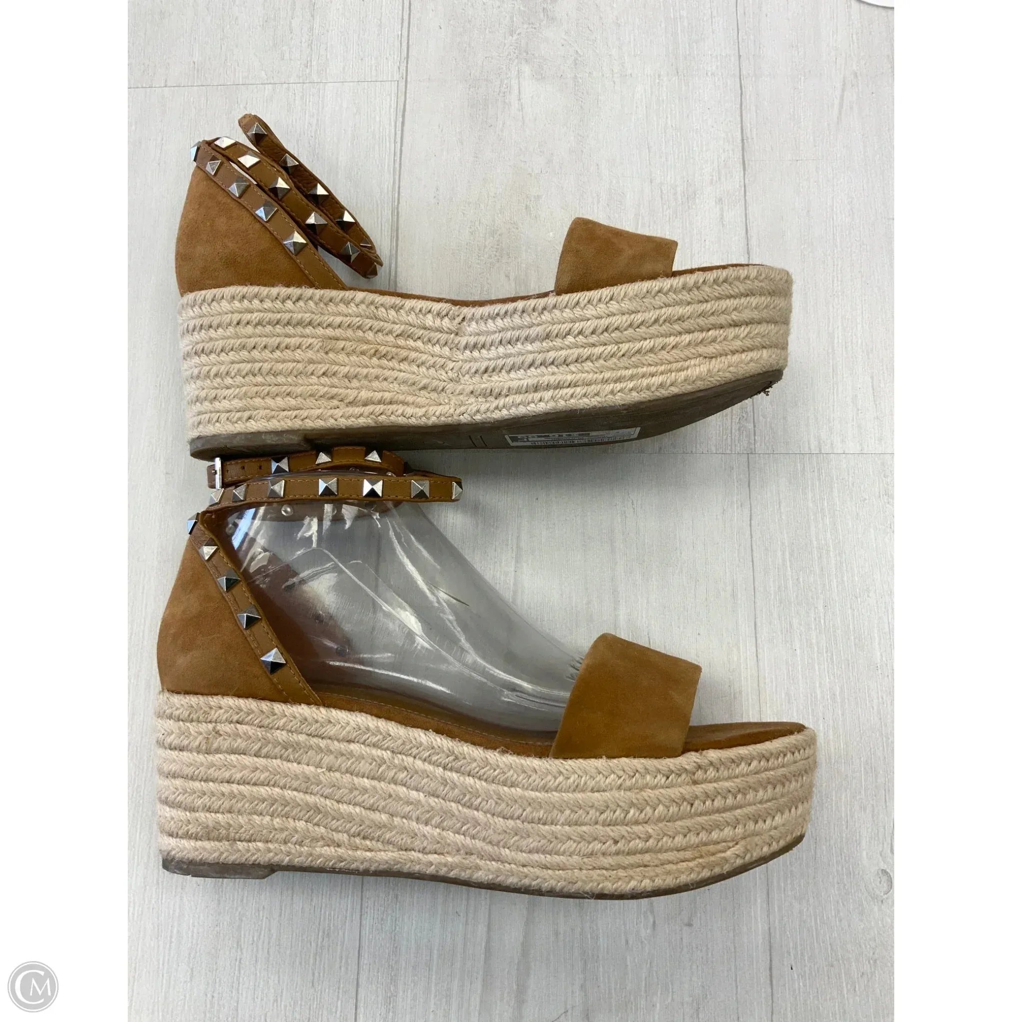 Shoes Heels Platform By Marc Fisher In Brown, Size: 8.5 marc-fisher