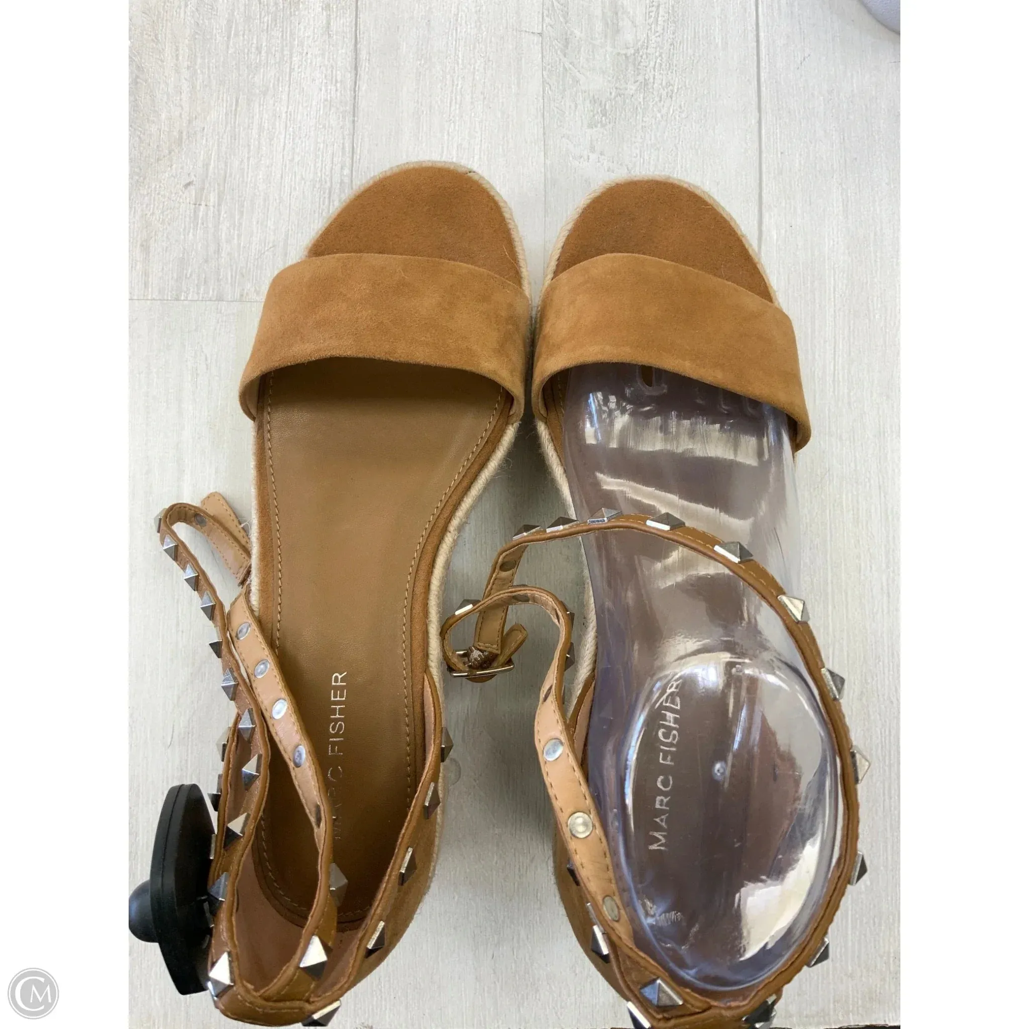 Shoes Heels Platform By Marc Fisher In Brown, Size: 8.5 marc-fisher