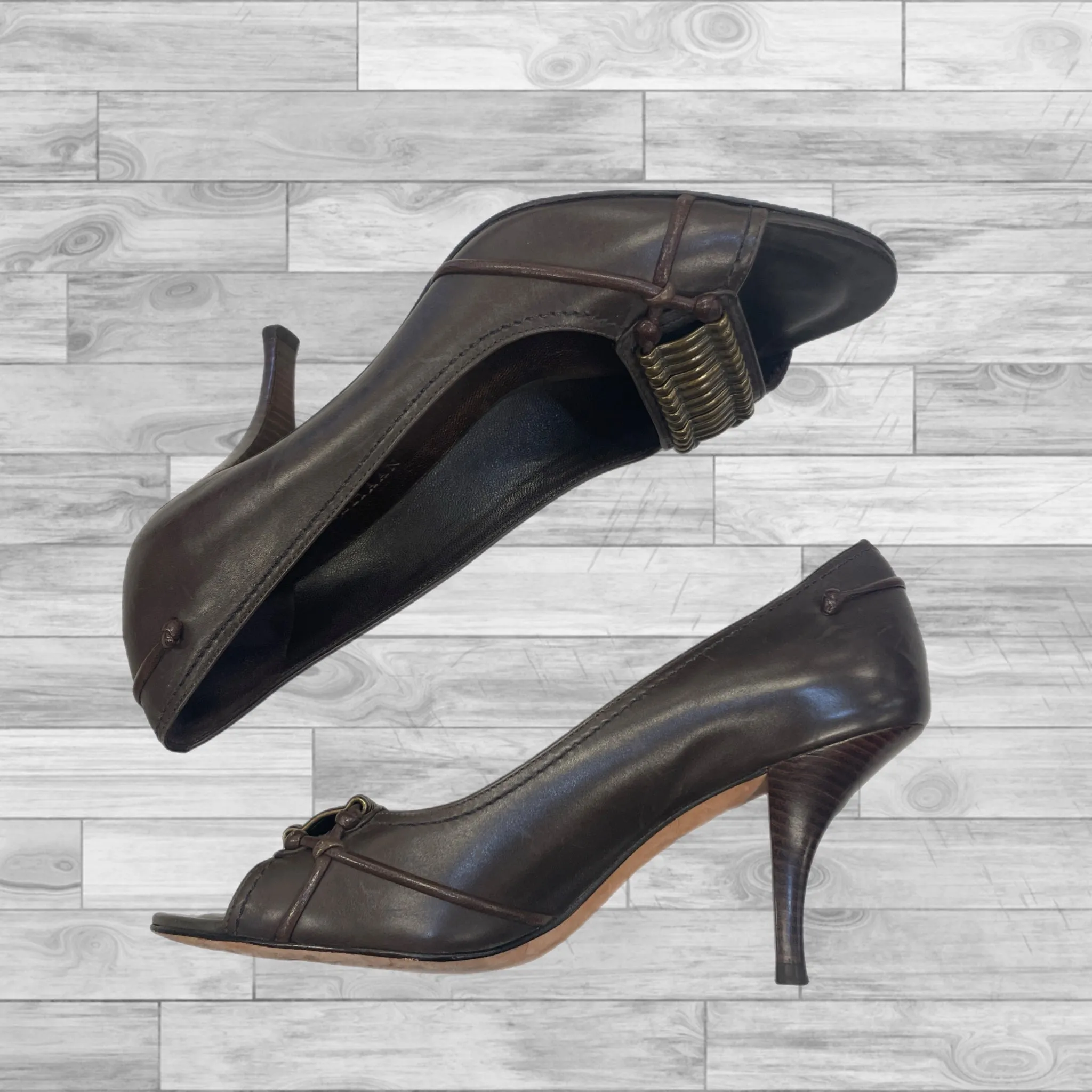 Shoes Heels Stiletto By Cole-haan In Brown, Size: 7.5 cole haan