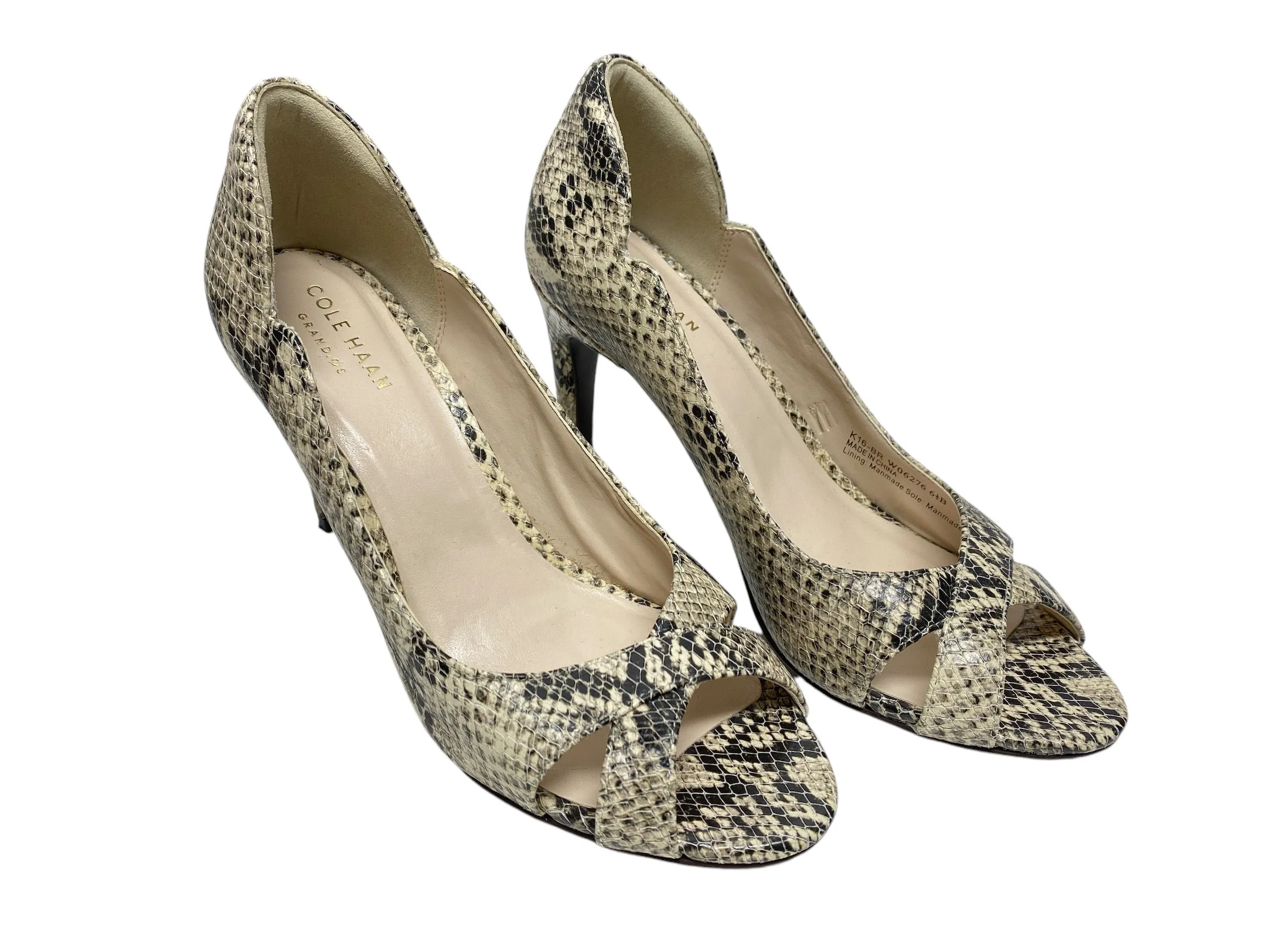 Shoes Heels Stiletto By Cole-haan In Snakeskin Print, Size: 6.5 cole haan