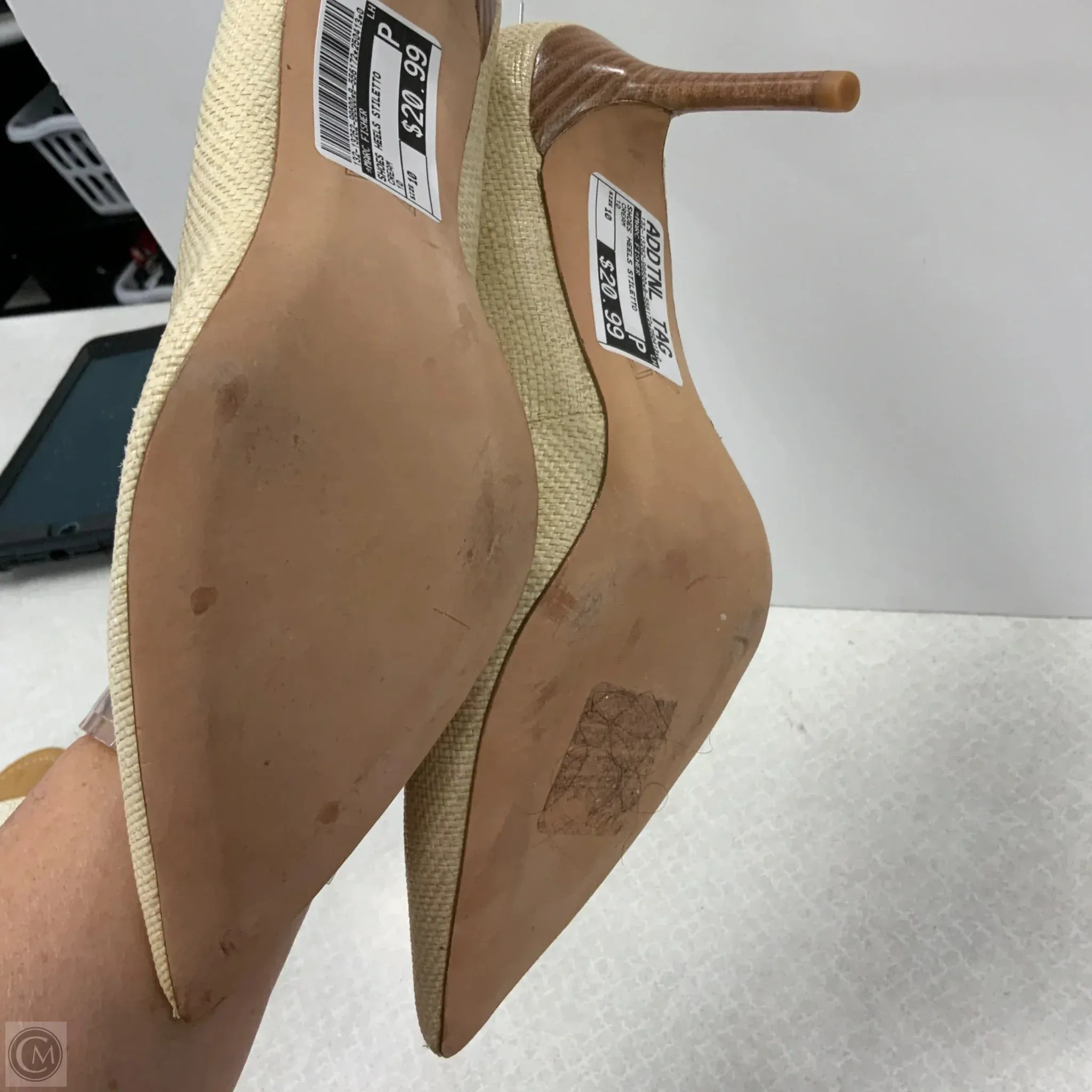Shoes Heels Stiletto By Marc Fisher In Cream, Size: 10 marc-fisher