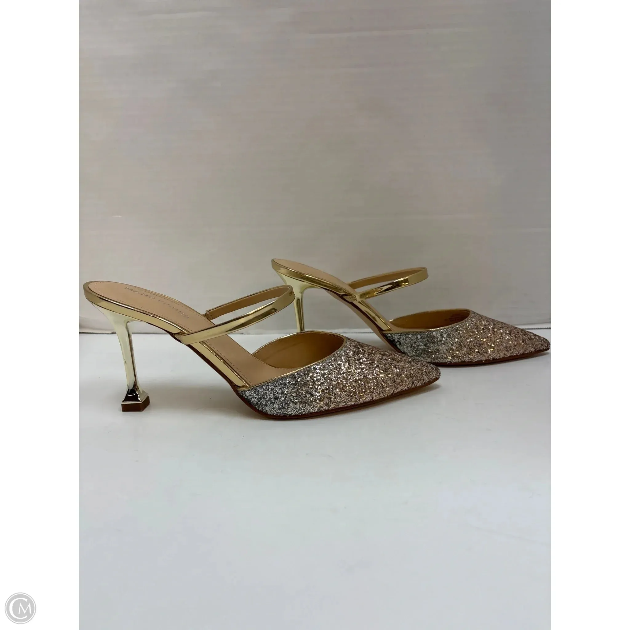 Shoes Heels Stiletto By Marc Fisher In Gold, Size: 9.5 marc-fisher