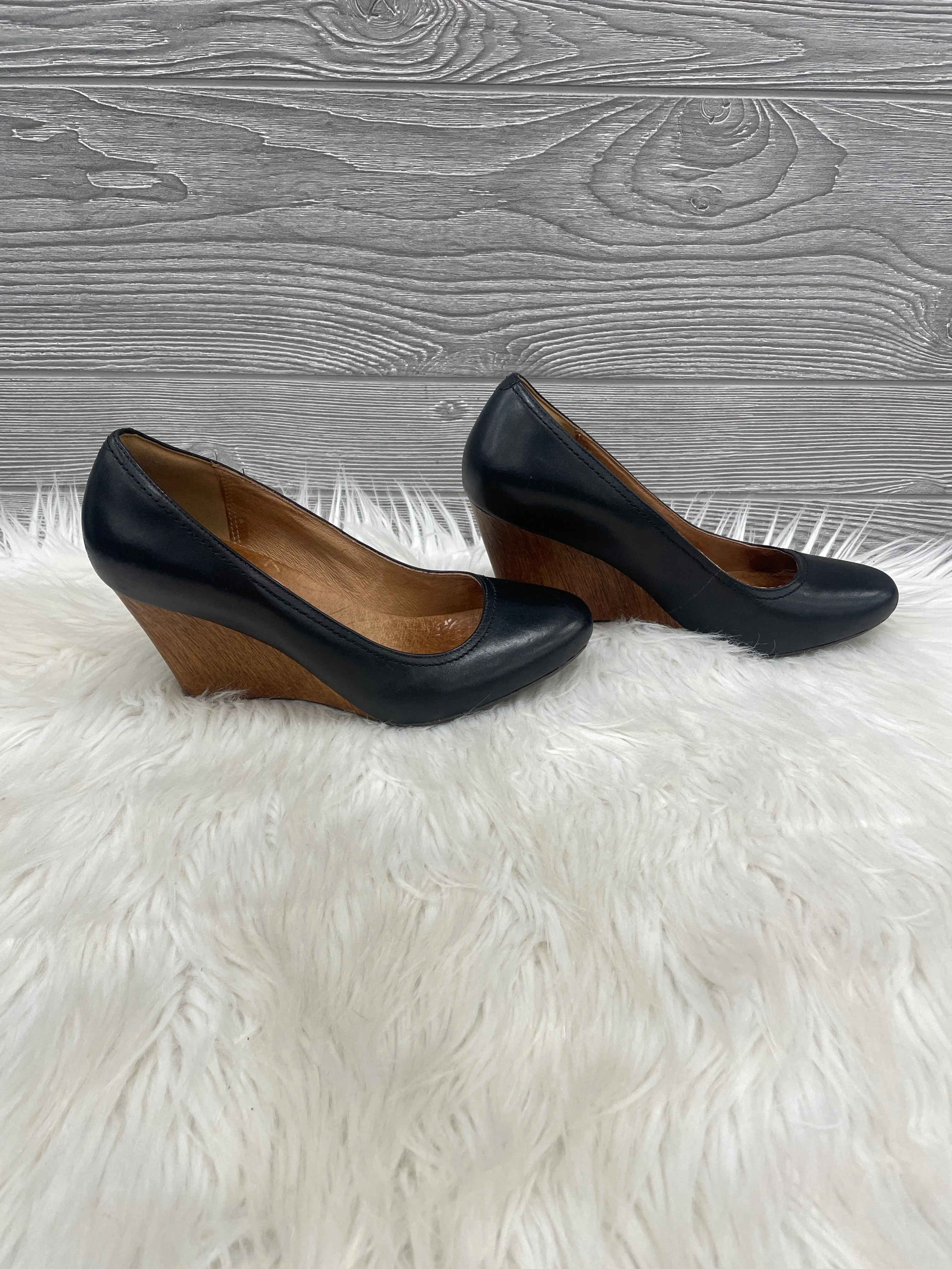 Shoes Heels Wedge By Clarks In Black, Size: 8 clarks