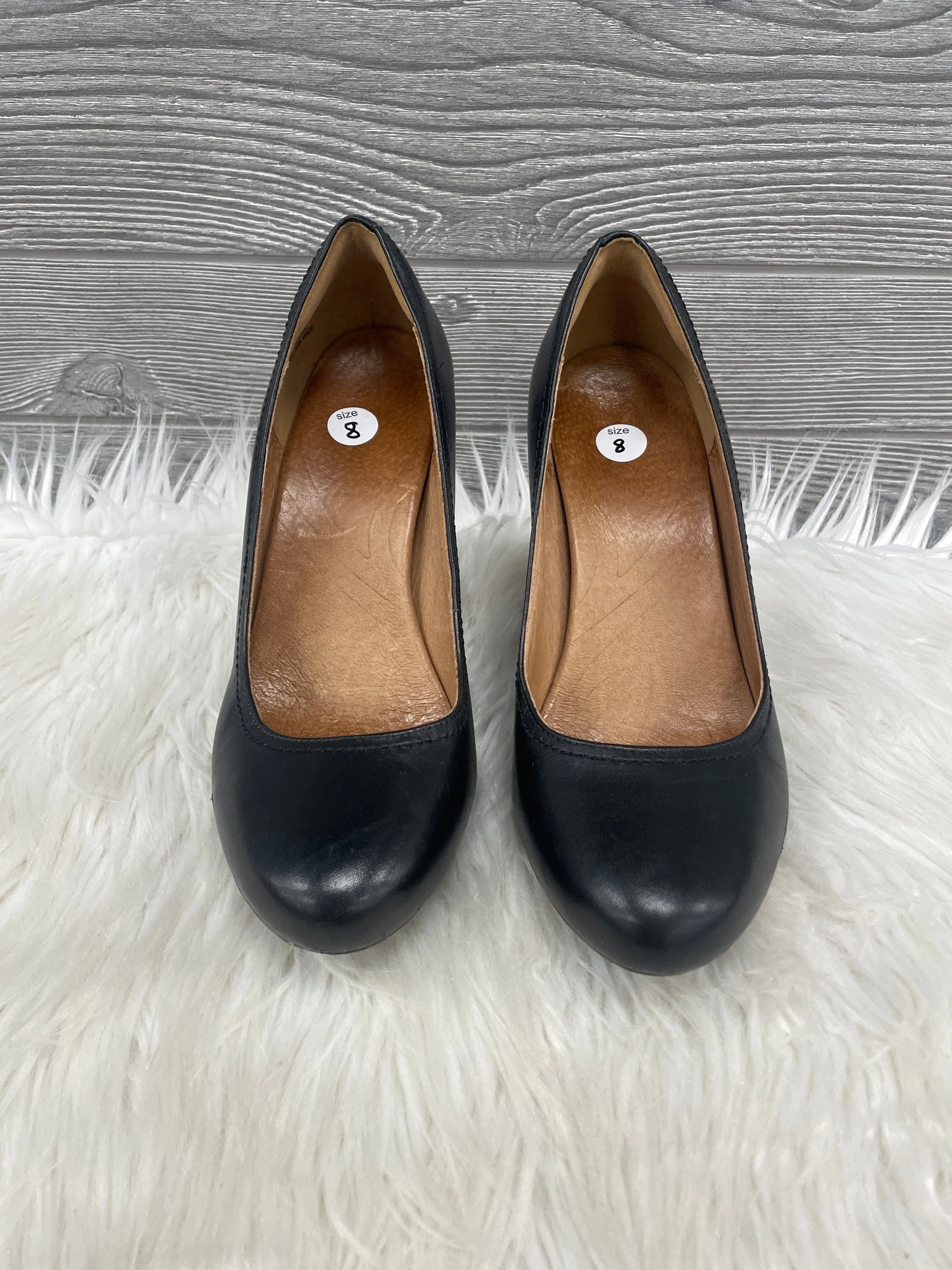 Shoes Heels Wedge By Clarks In Black, Size: 8 clarks