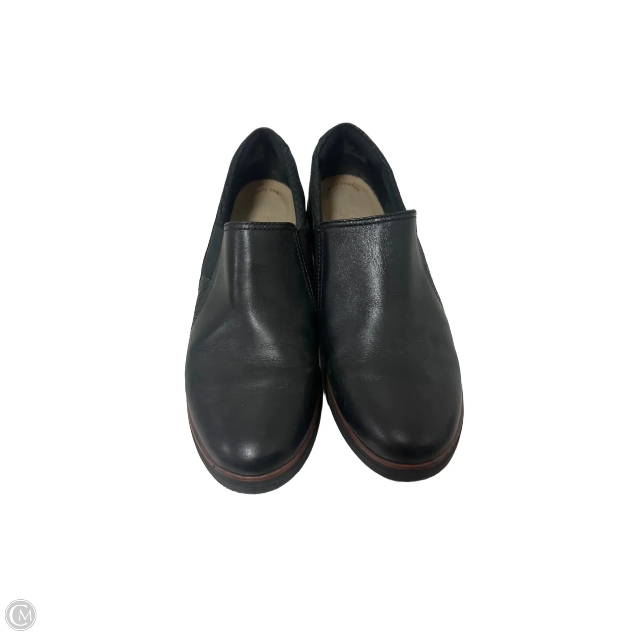 Shoes Heels Wedge By Clarks In Black, Size: 9 clarks