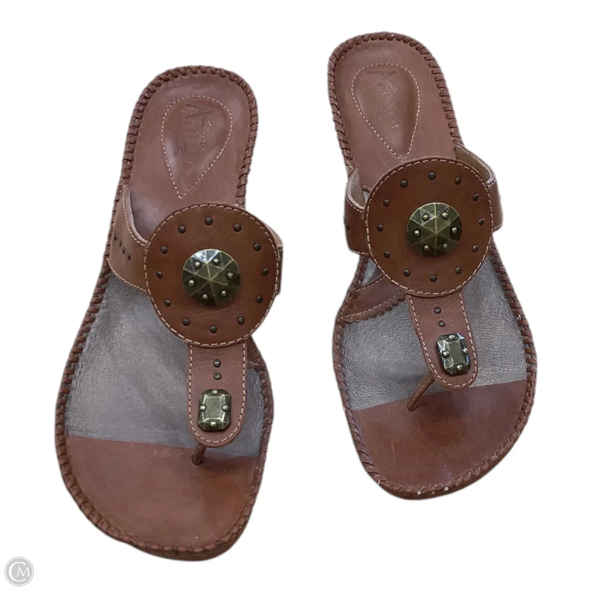 Shoes Heels Wedge By Clarks In Brown, Size: 8.5 clarks