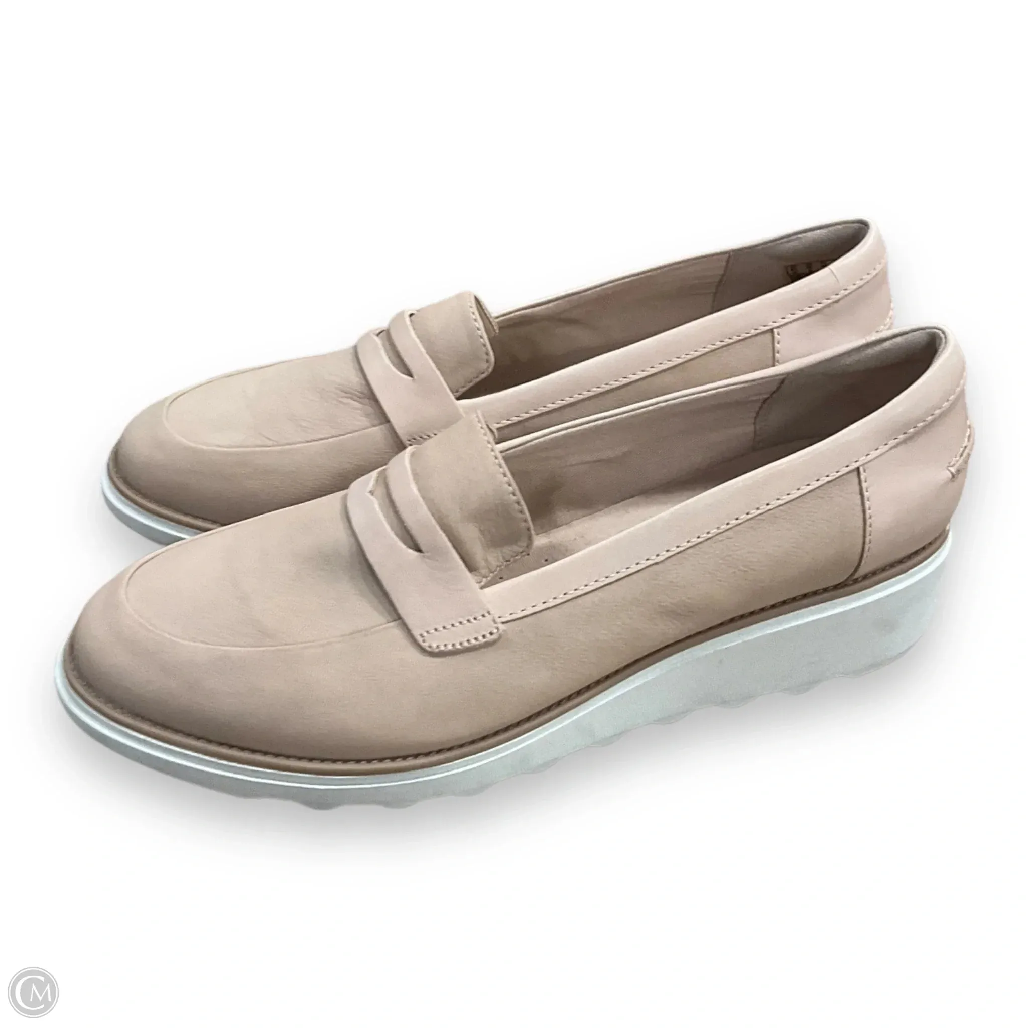 Shoes Heels Wedge By Clarks In Tan, Size: 12 clarks