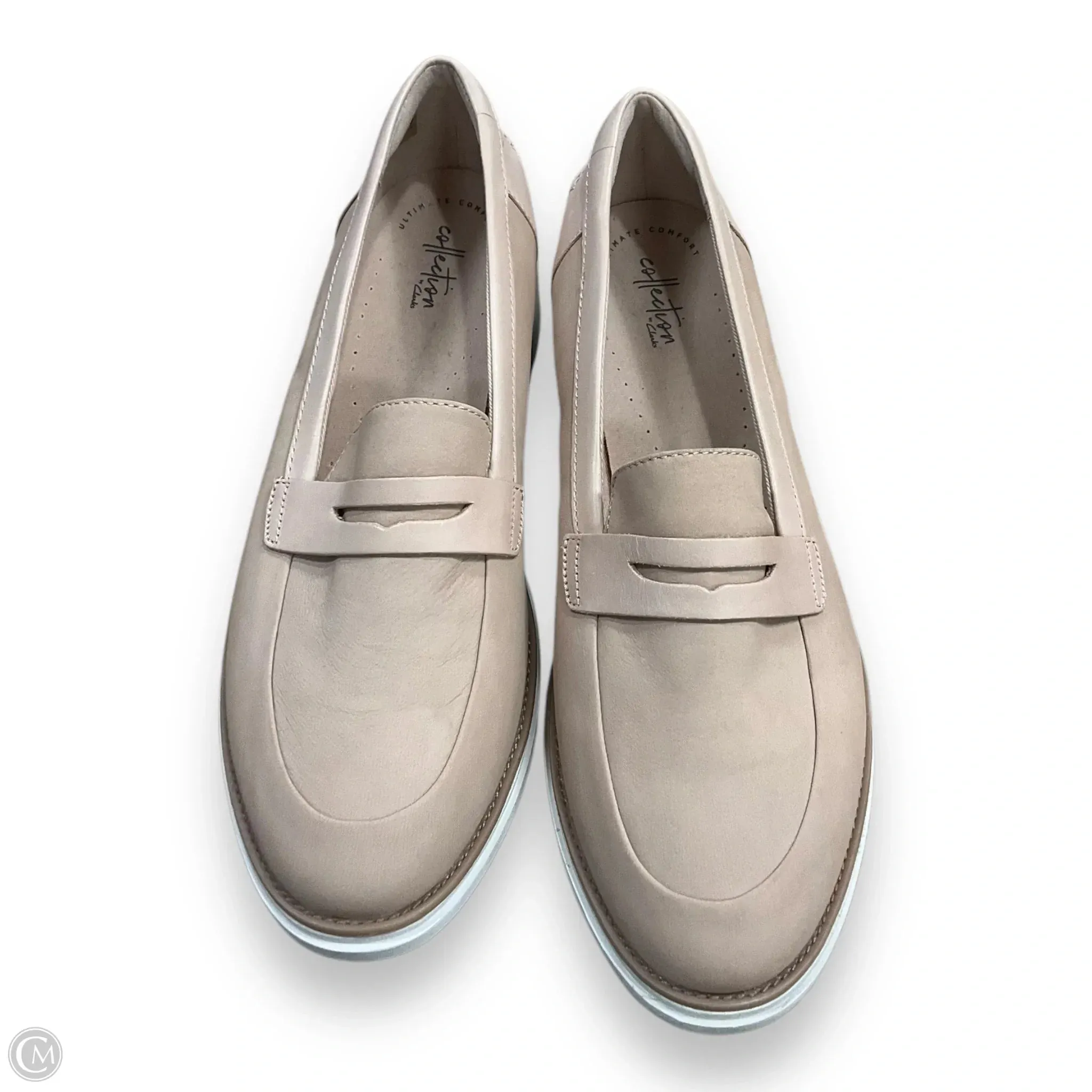 Shoes Heels Wedge By Clarks In Tan, Size: 12 clarks
