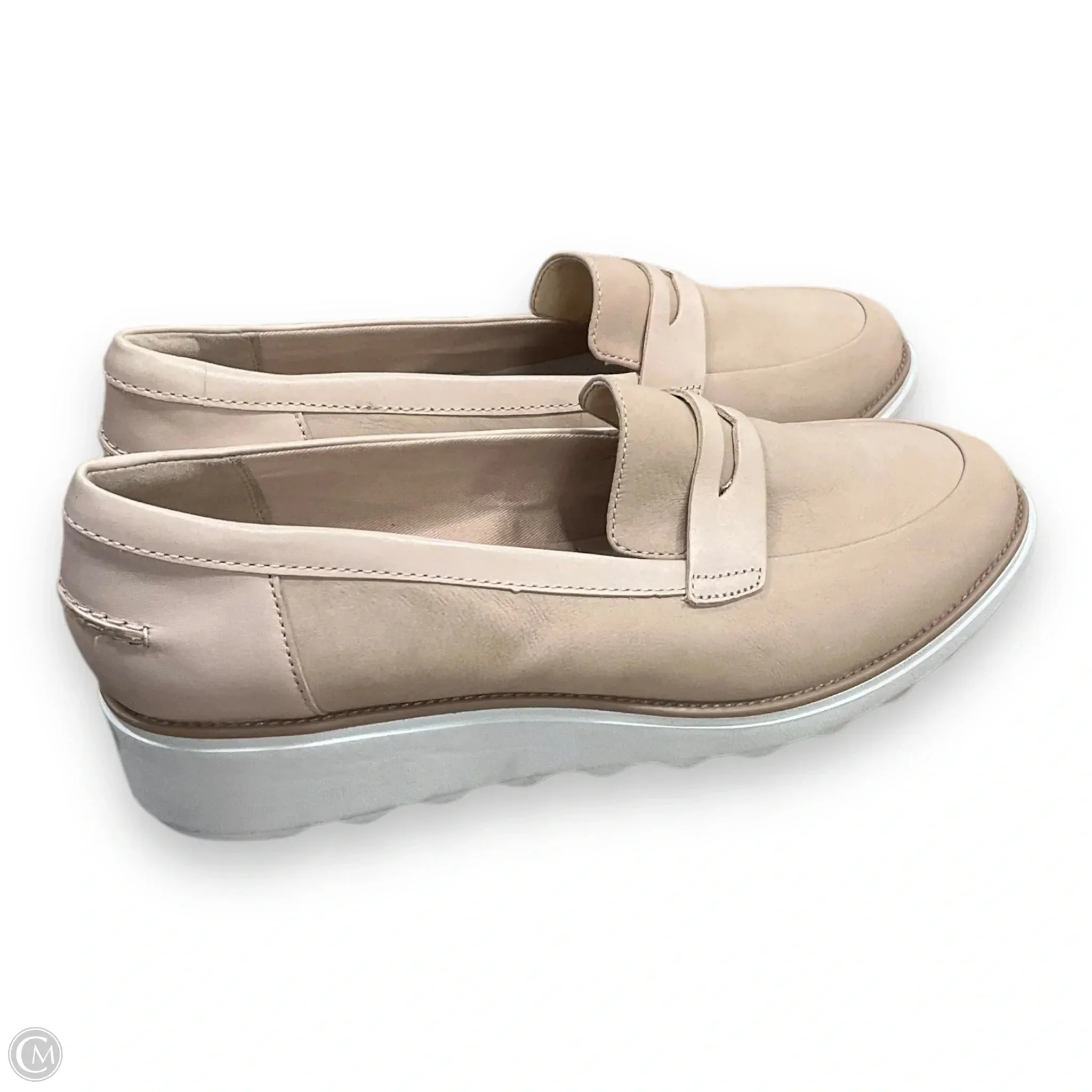 Shoes Heels Wedge By Clarks In Tan, Size: 12 clarks
