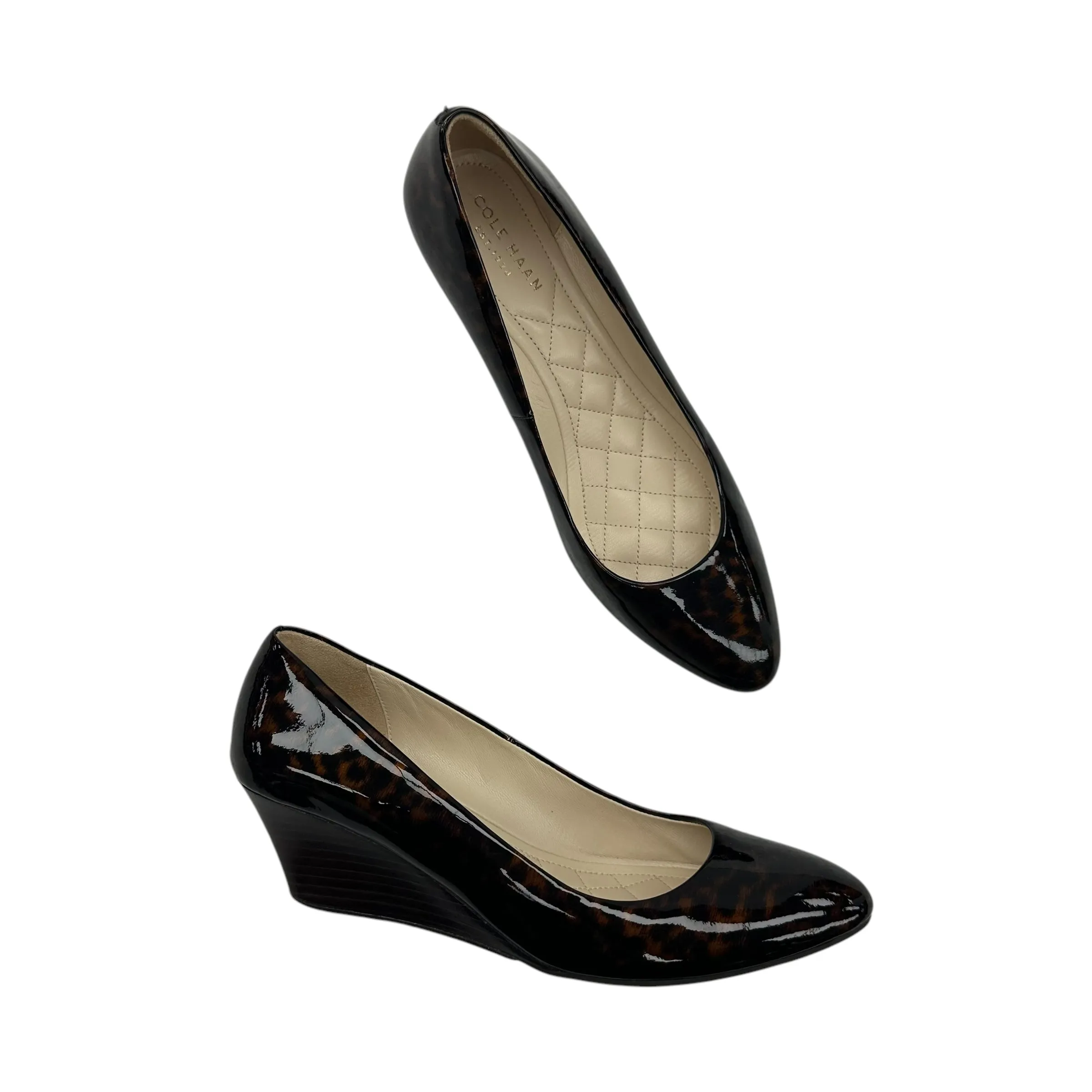 Shoes Heels Wedge By Cole-Haan In Animal Print, Size:6.5 cole haan
