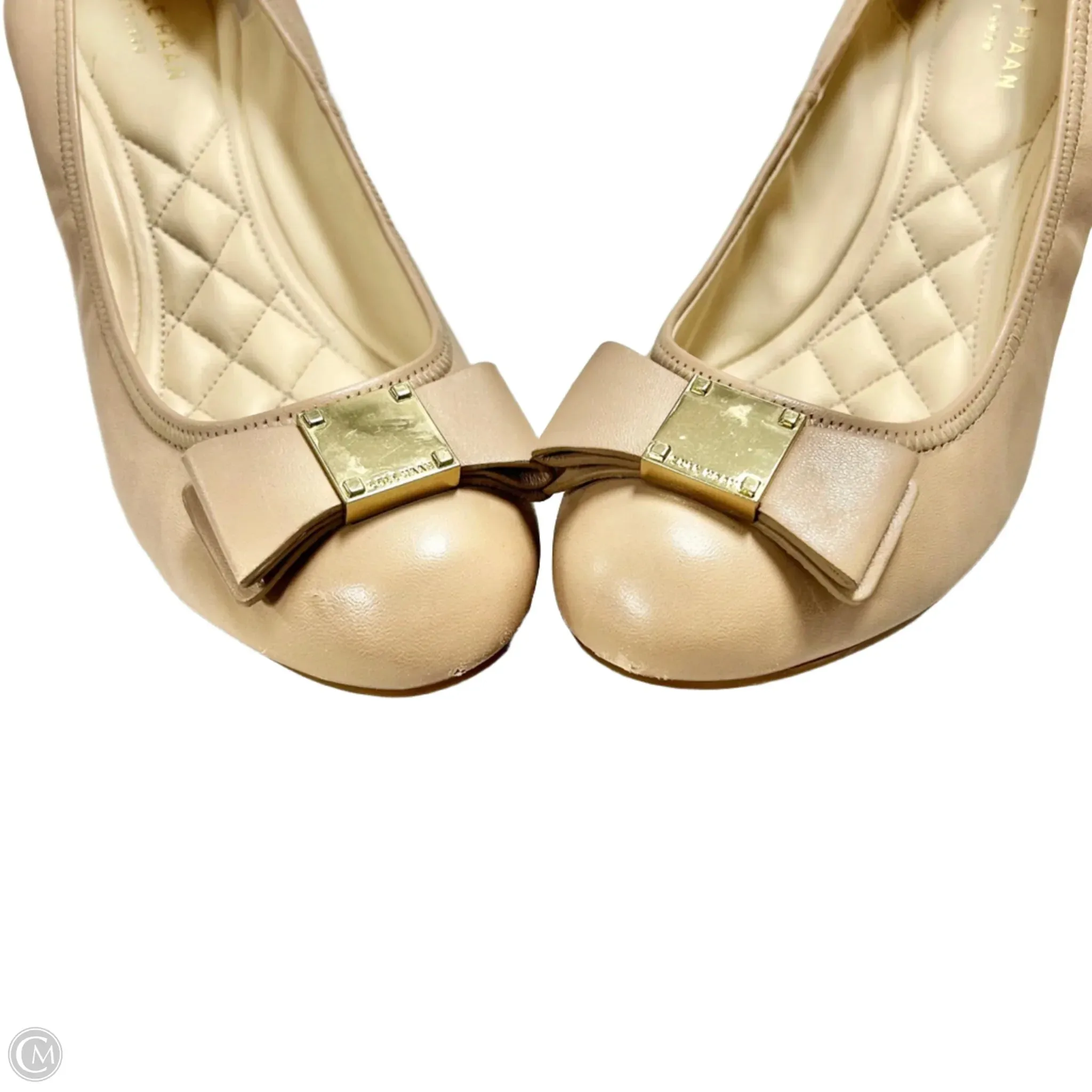 Shoes Heels Wedge By Cole-haan In Beige, Size: 8.5 cole haan