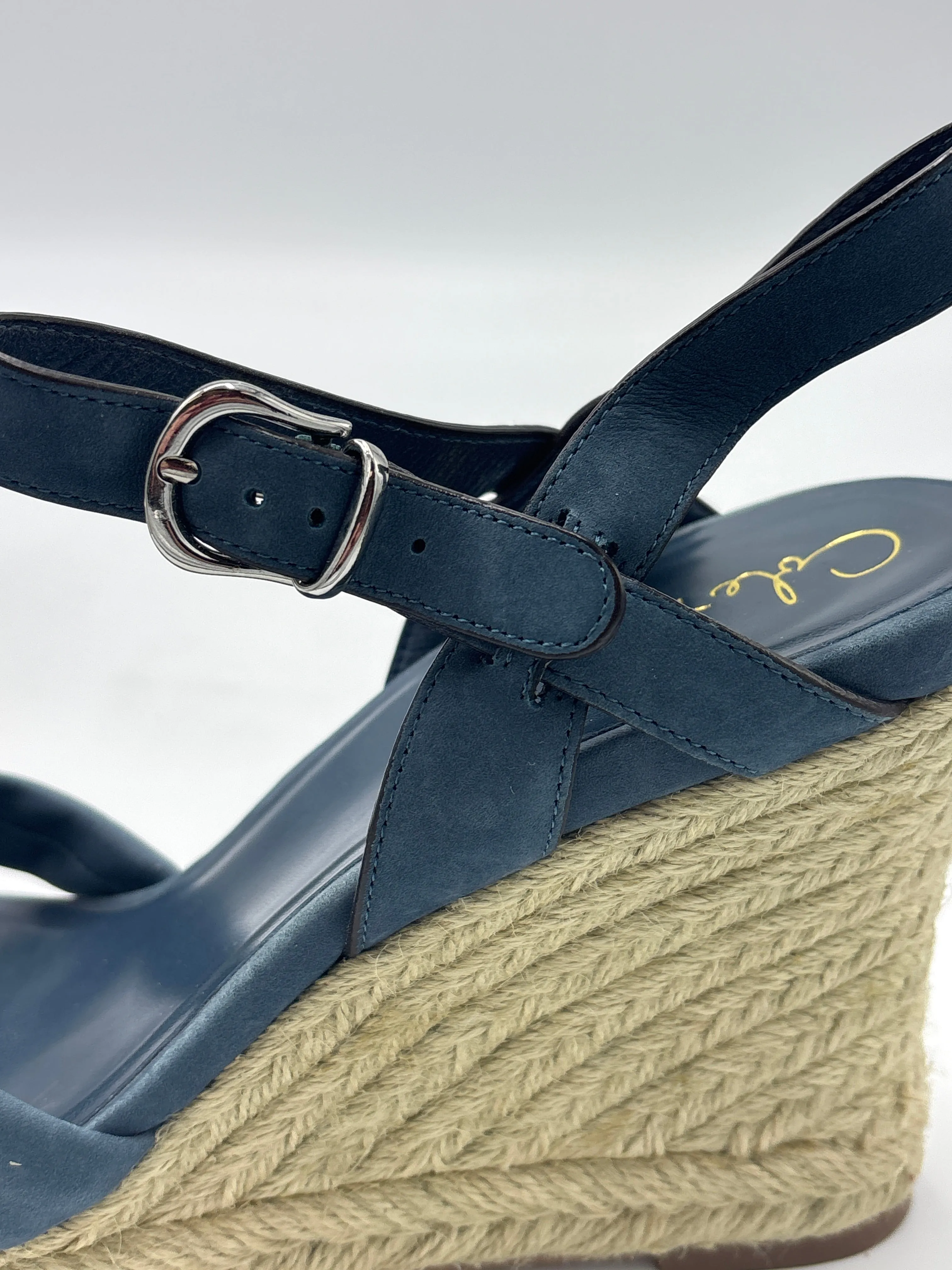 Shoes Heels Wedge By Cole-Haan In Blue, Size: 11 cole haan