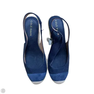 Shoes Heels Wedge By Cole-haan In Blue, Size: 6.5 cole haan
