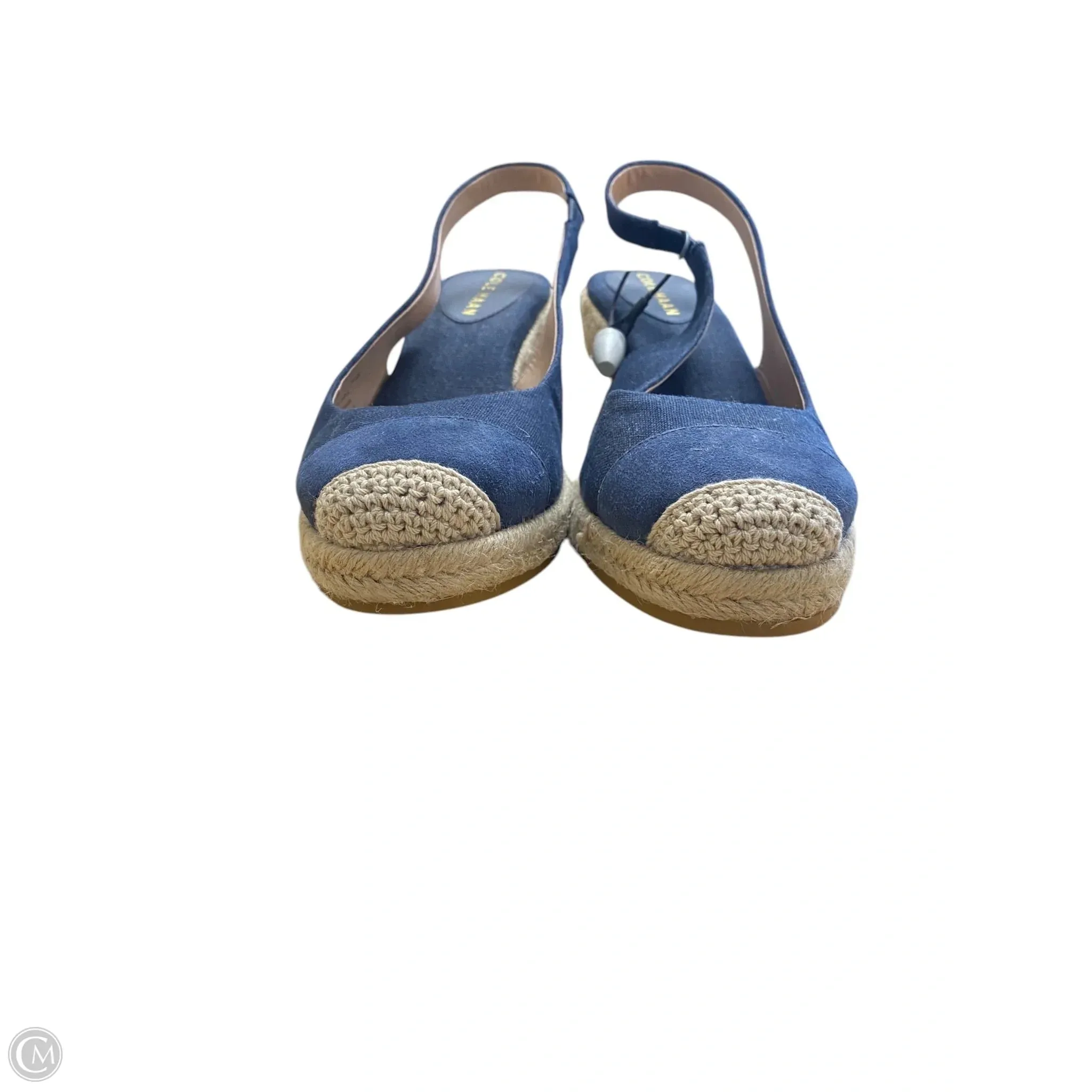 Shoes Heels Wedge By Cole-haan In Blue, Size: 6.5 cole haan