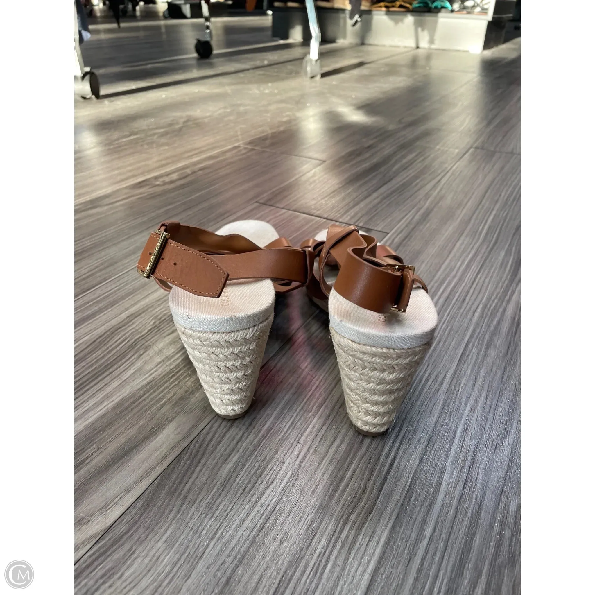 Shoes Heels Wedge By Cole-haan In Brown, Size: 8 cole haan