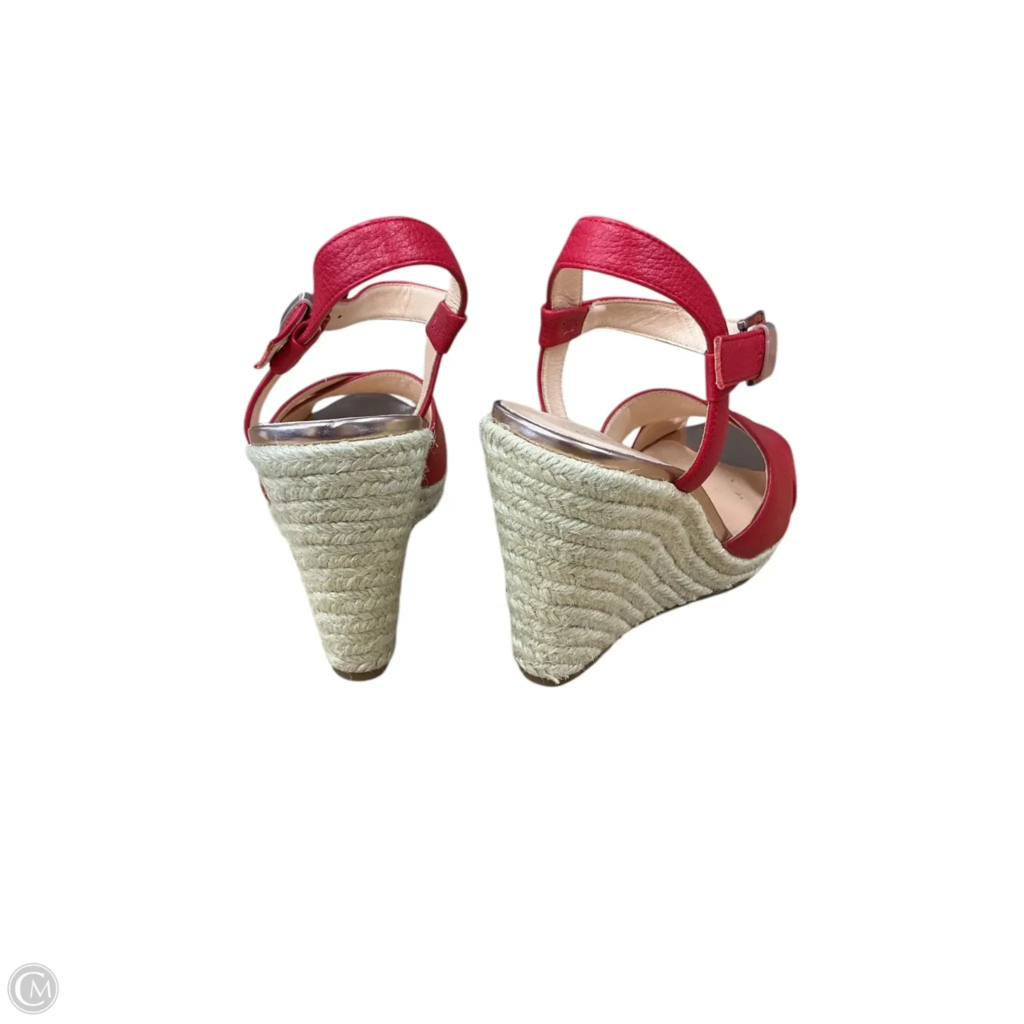 Shoes Heels Wedge By Cole-haan In Red, Size: 8.5 cole haan