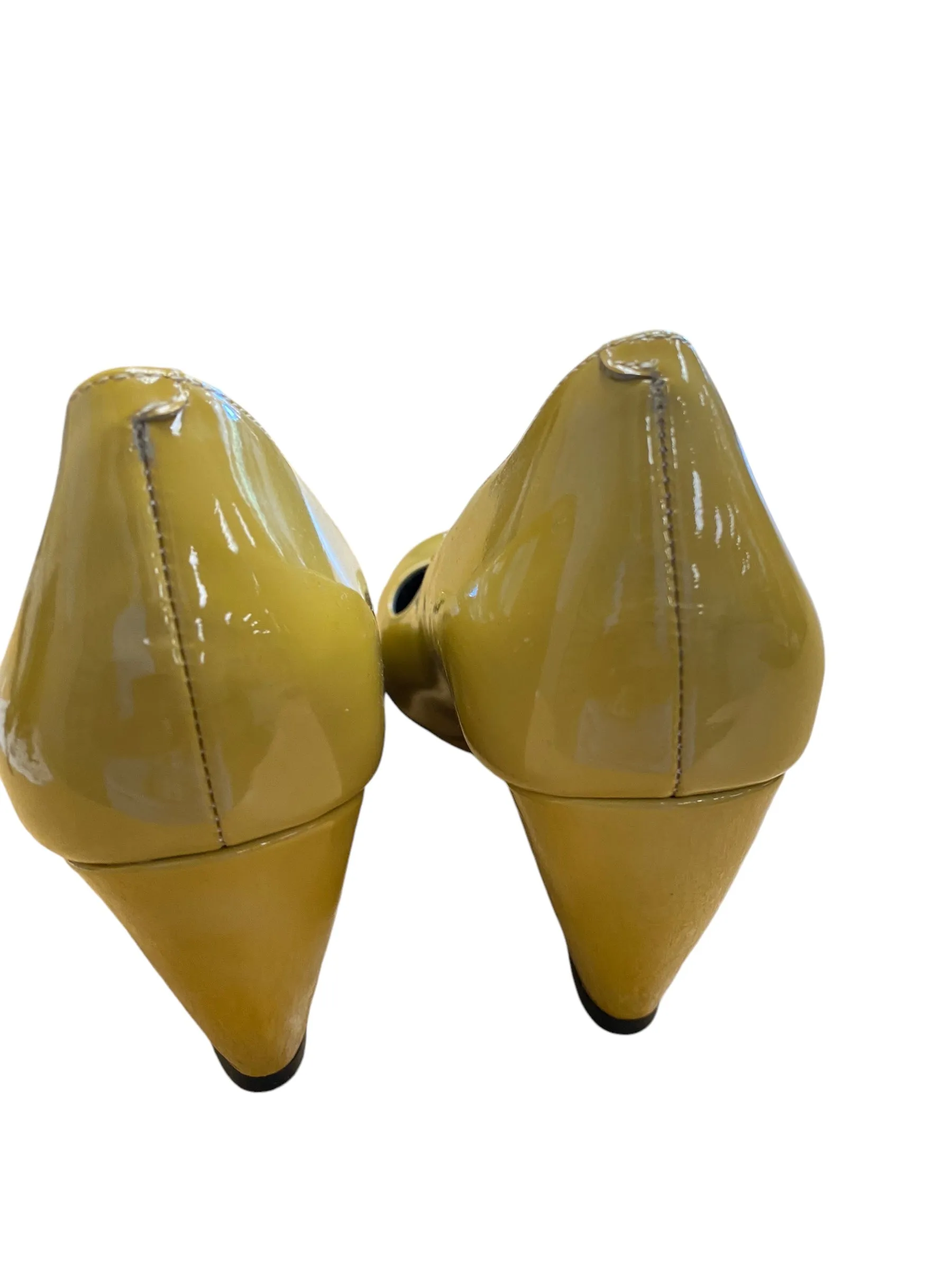 Shoes Heels Wedge By Cole-haan In Yellow, Size: 8.5 cole haan