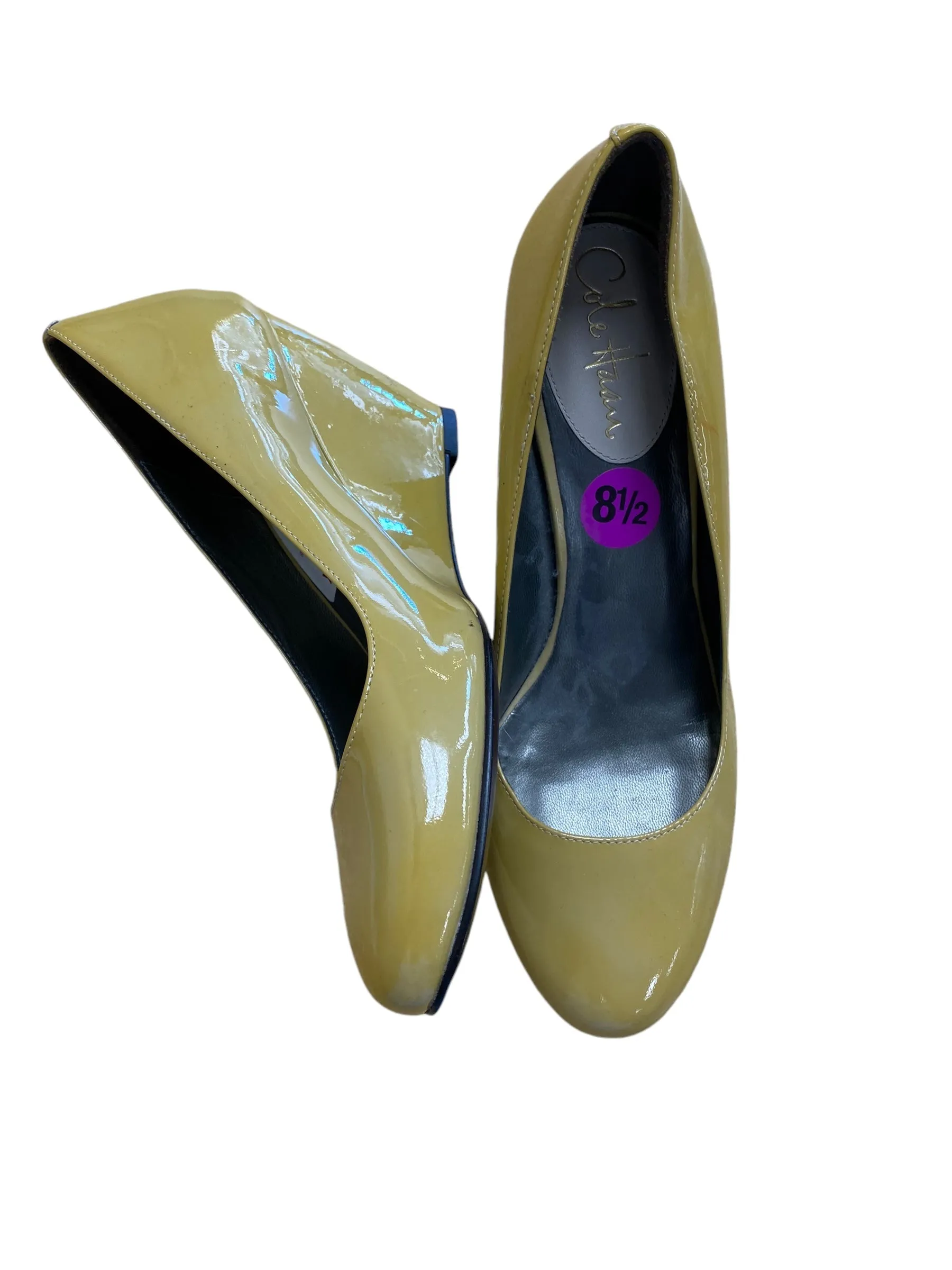 Shoes Heels Wedge By Cole-haan In Yellow, Size: 8.5 cole haan