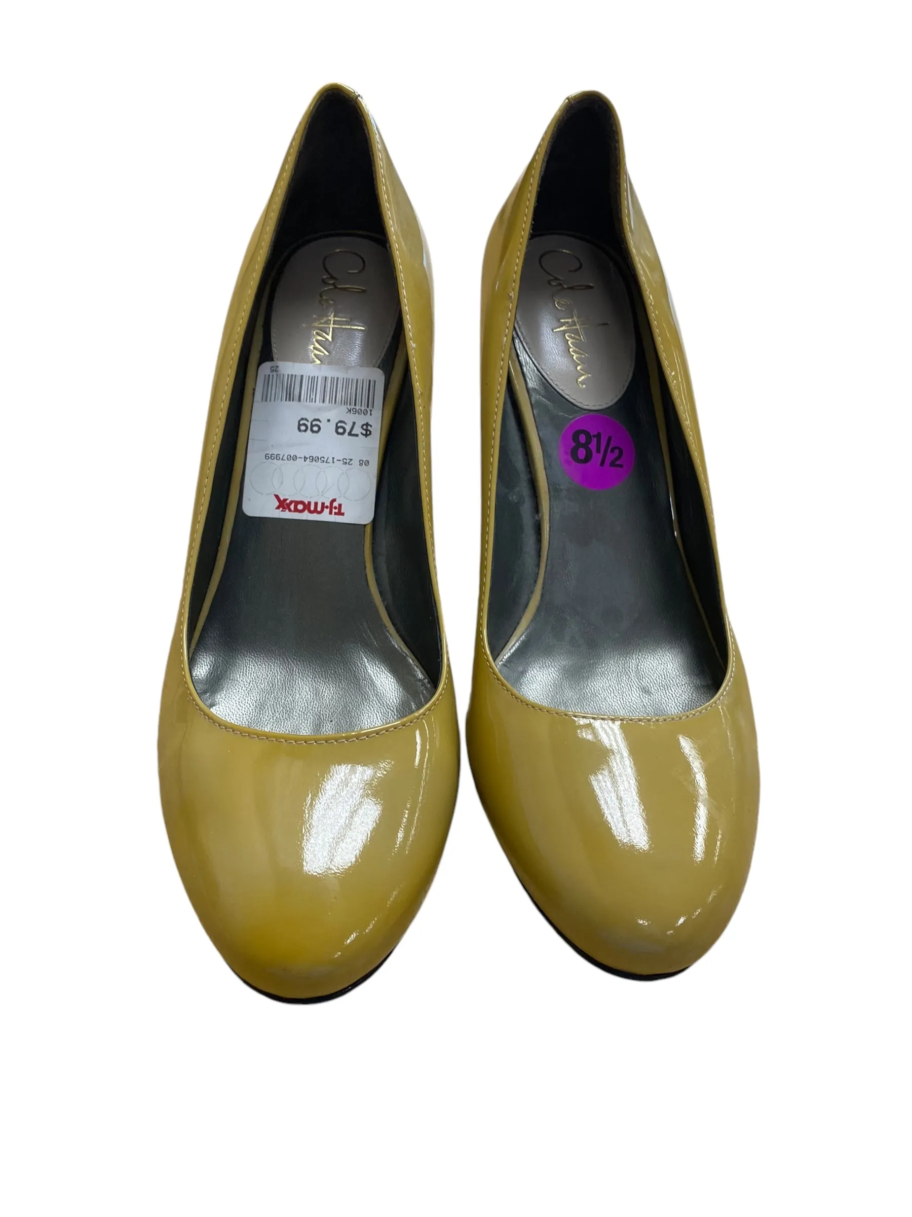 Shoes Heels Wedge By Cole-haan In Yellow, Size: 8.5 cole haan