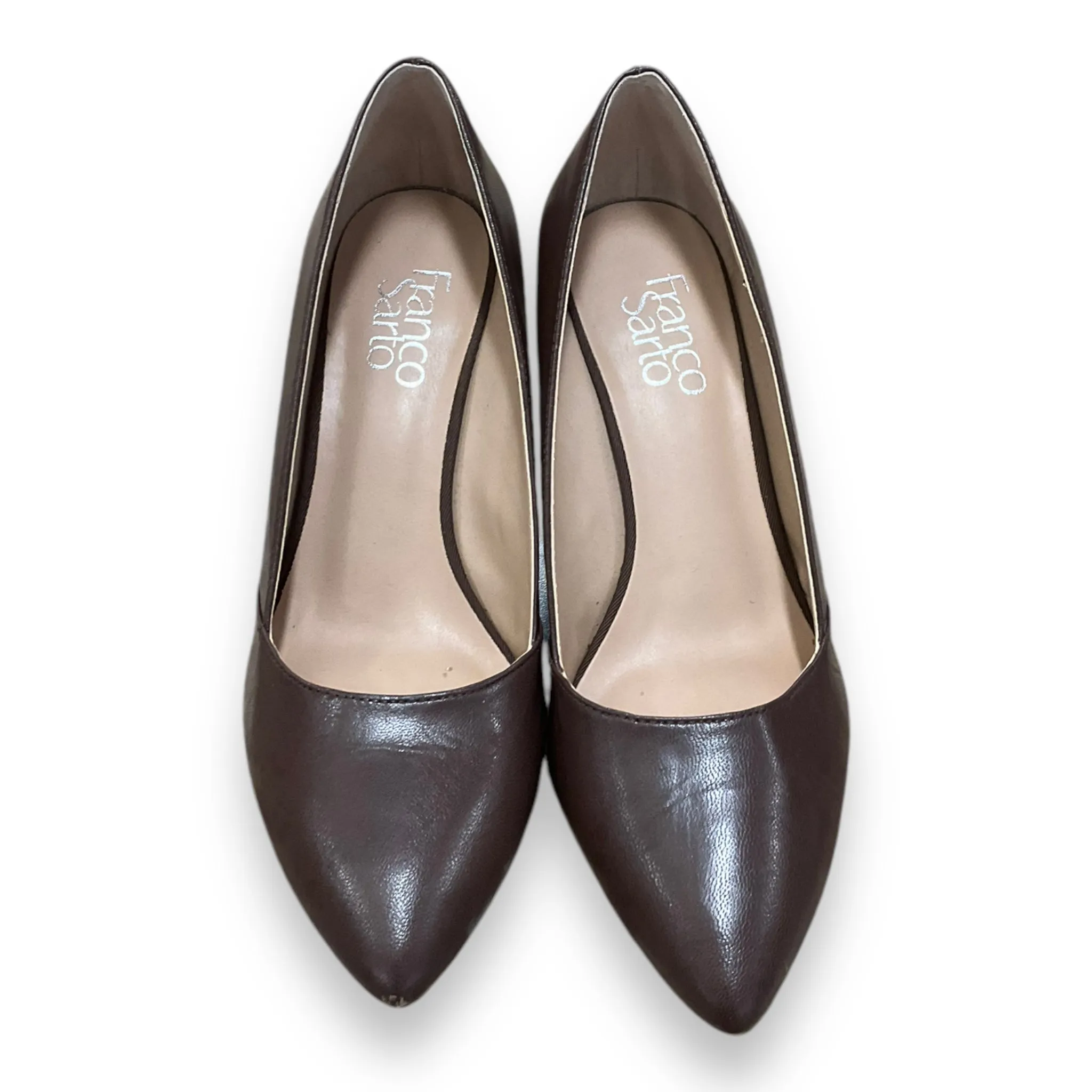 Shoes Heels Wedge By Franco Sarto In Brown, Size: 7 franco sarto