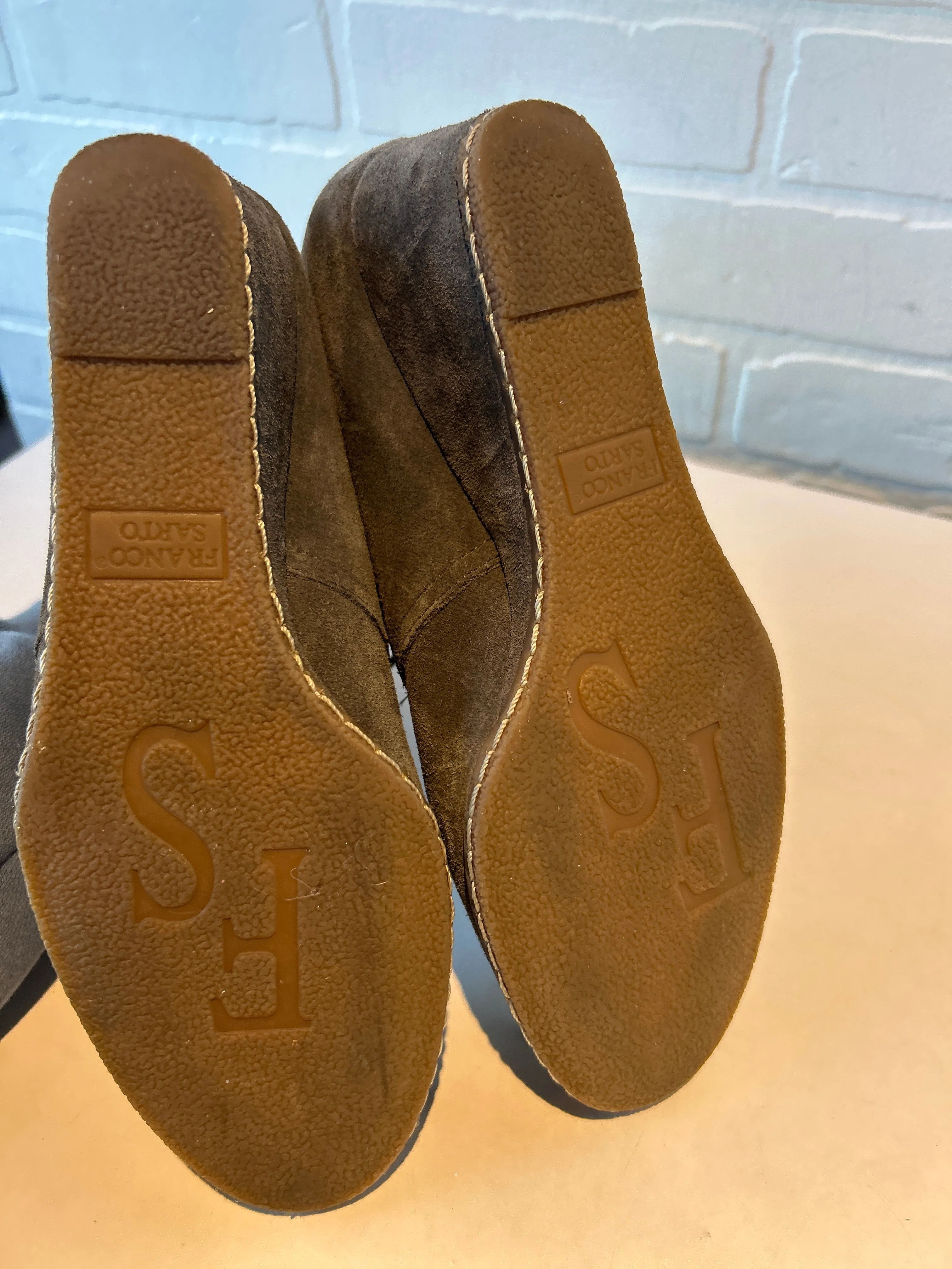Shoes Heels Wedge By Franco Sarto In Grey, Size: 8 franco sarto
