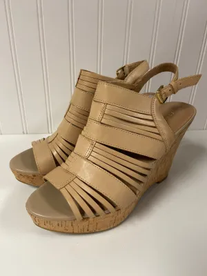 Shoes Heels Wedge By Franco Sarto In Tan, Size: 8.5 franco sarto