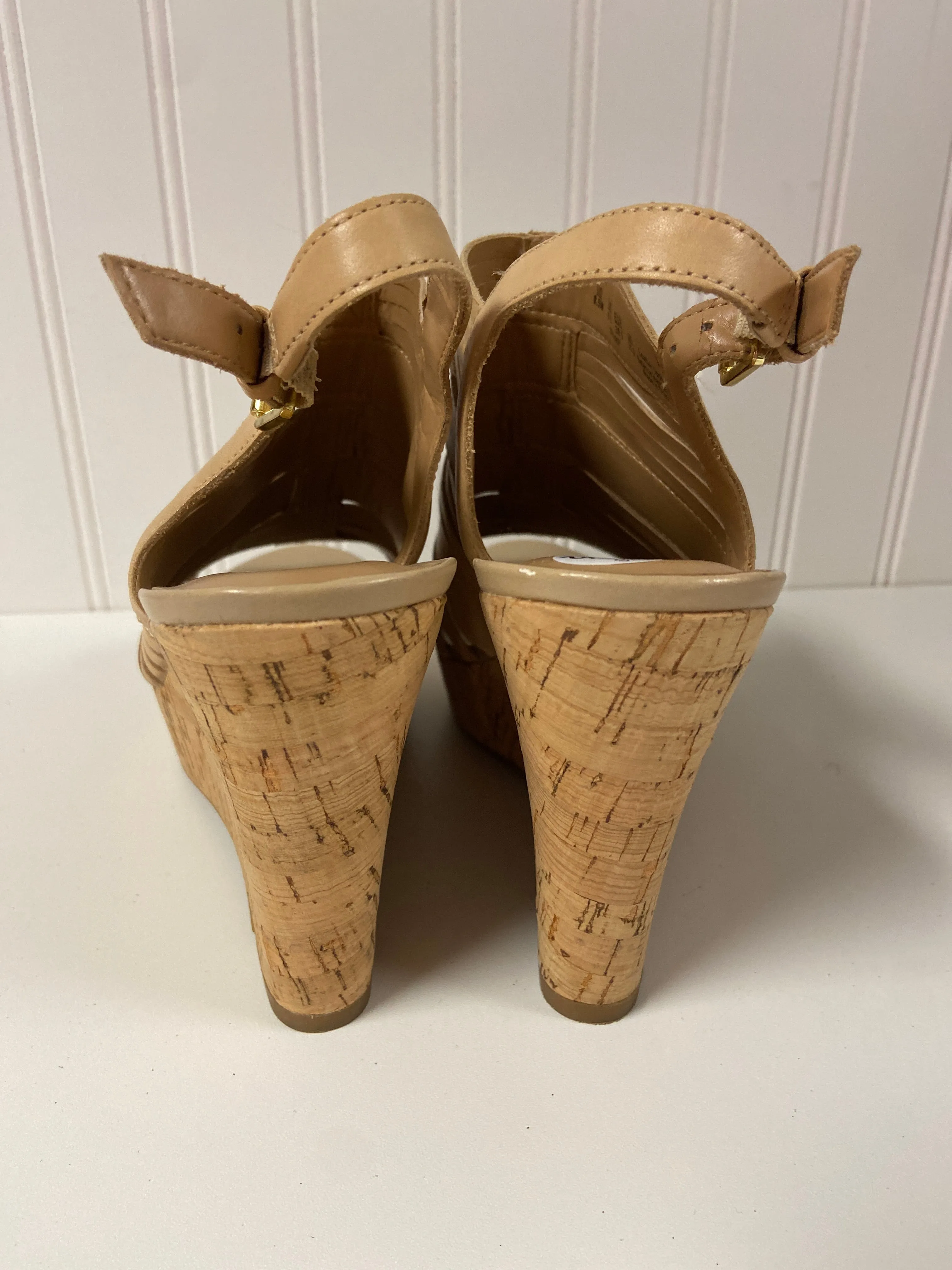 Shoes Heels Wedge By Franco Sarto In Tan, Size: 8.5 franco sarto