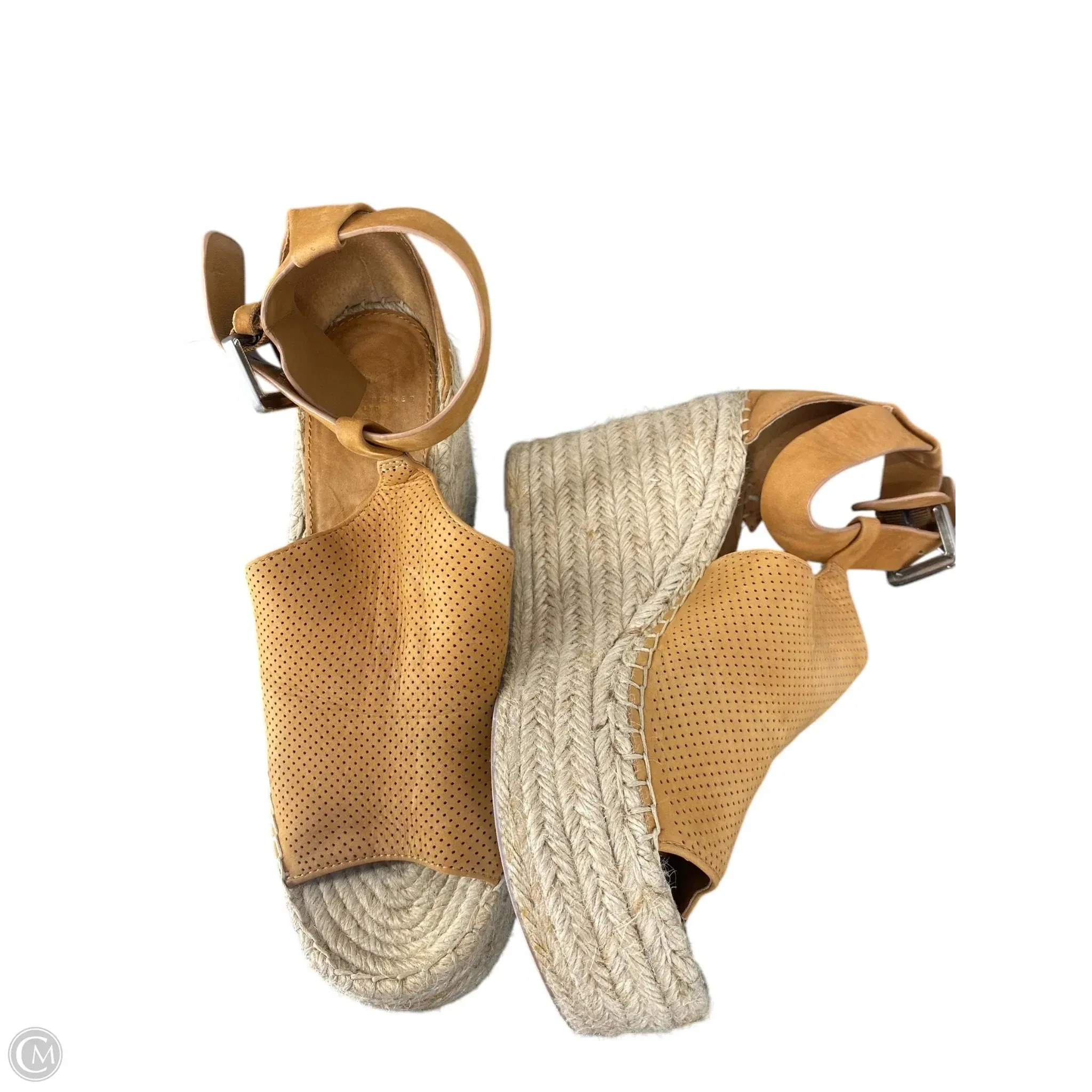 Shoes Heels Wedge By Marc Fisher In Brown, Size: 9 marc-fisher