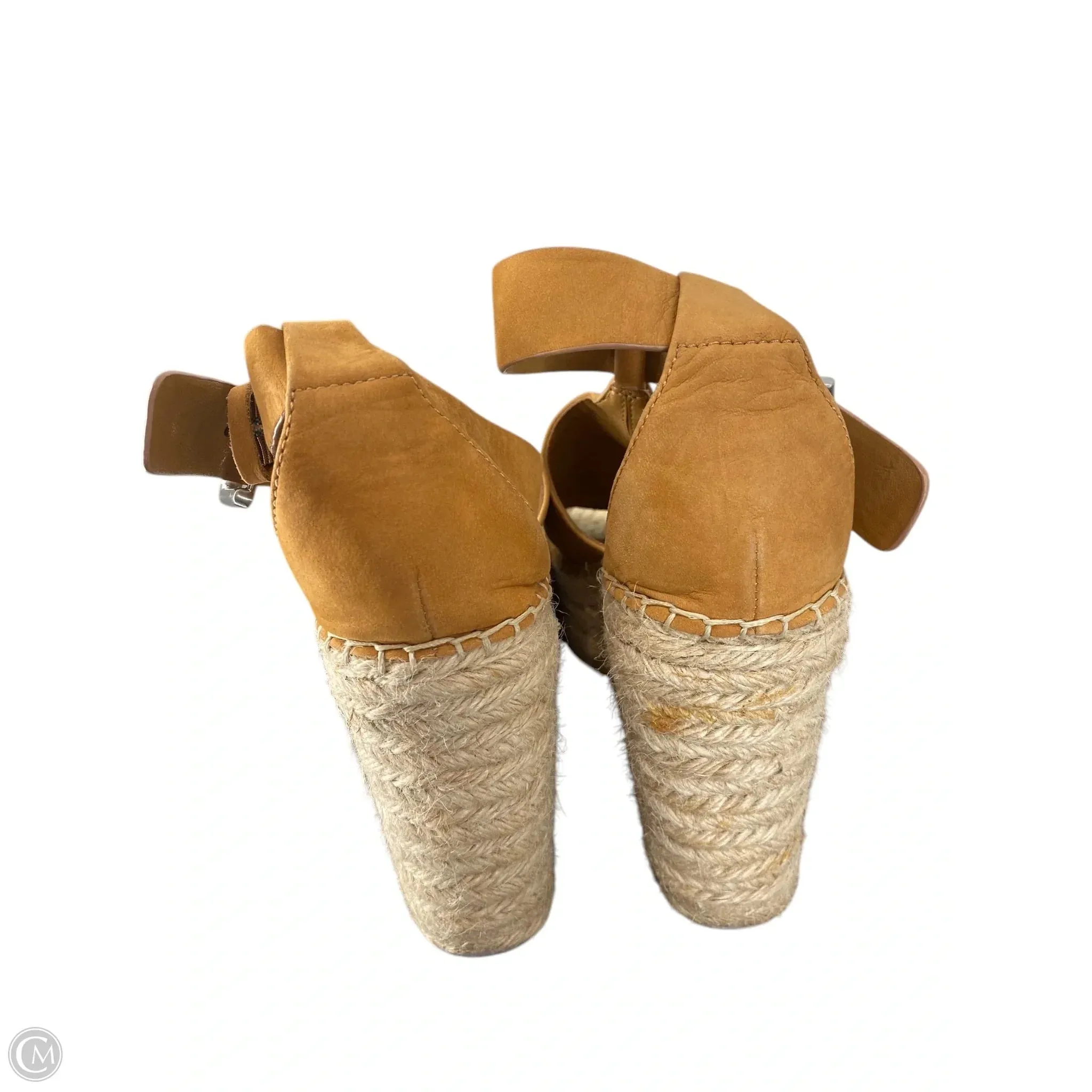 Shoes Heels Wedge By Marc Fisher In Brown, Size: 9 marc-fisher