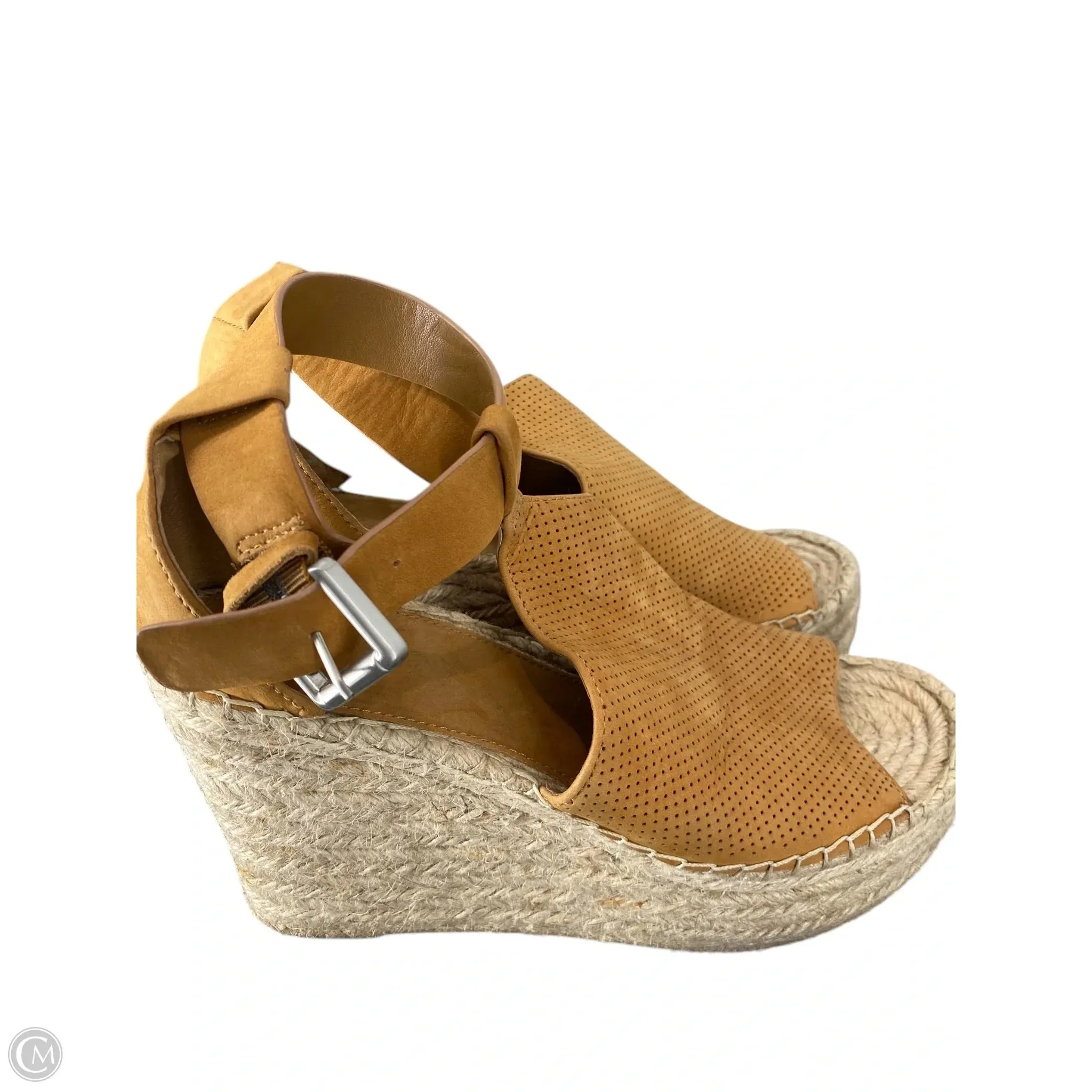 Shoes Heels Wedge By Marc Fisher In Brown, Size: 9 marc-fisher