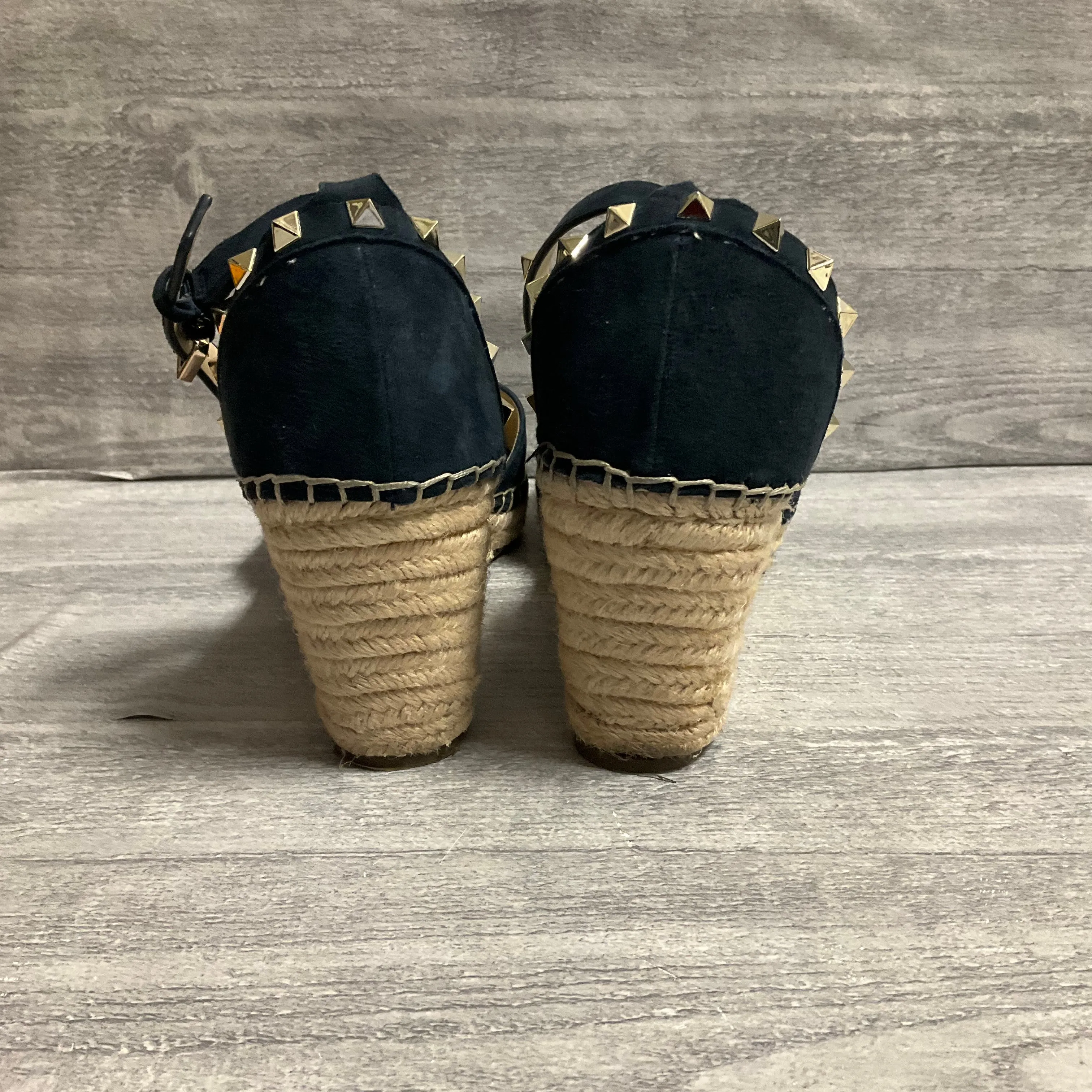 Shoes Heels Wedge By Marc Fisher In Navy, Size: 10 marc-fisher
