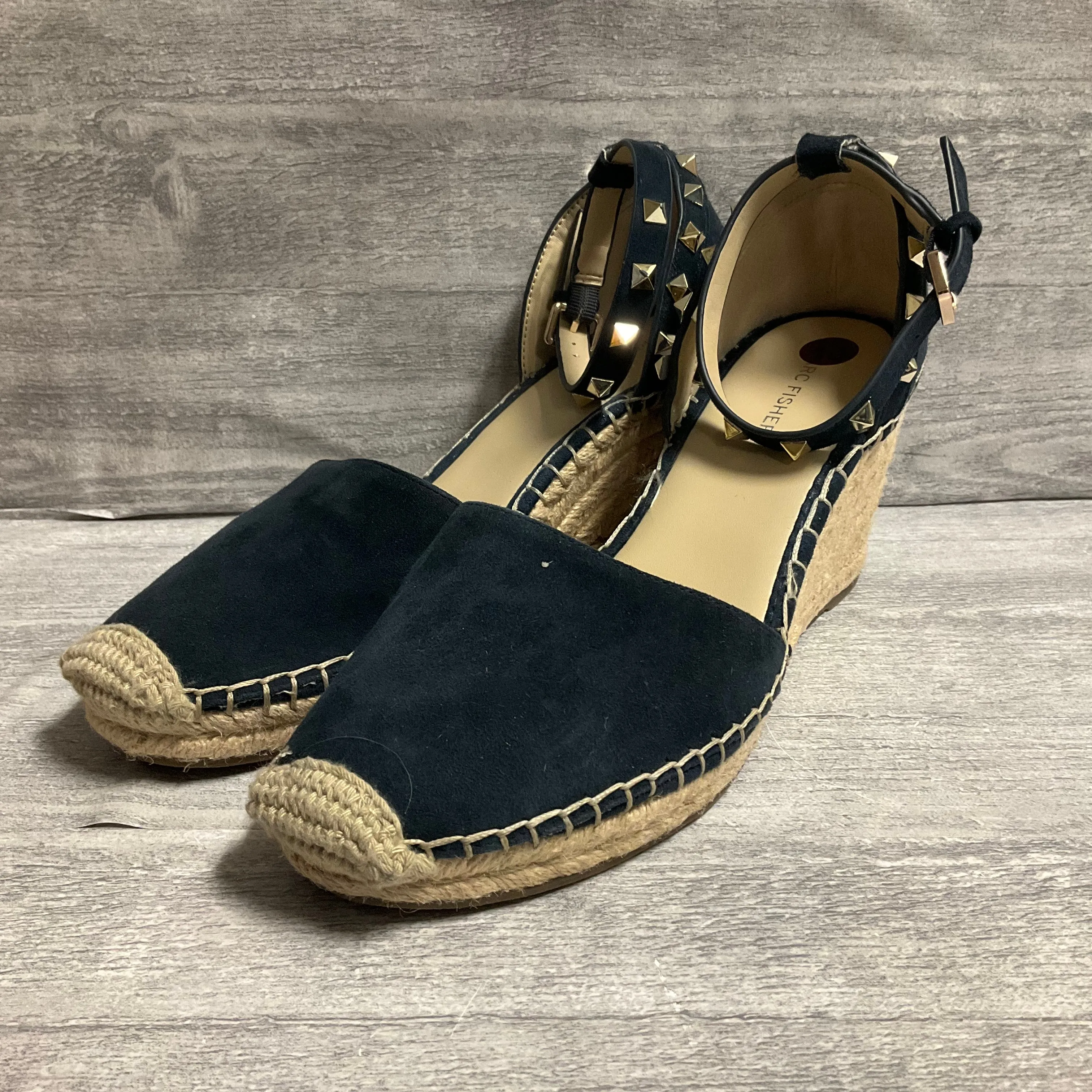 Shoes Heels Wedge By Marc Fisher In Navy, Size: 10 marc-fisher