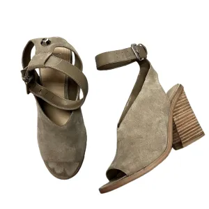 Shoes Heels Wedge By Marc Fisher In Taupe, Size: 8 marc-fisher