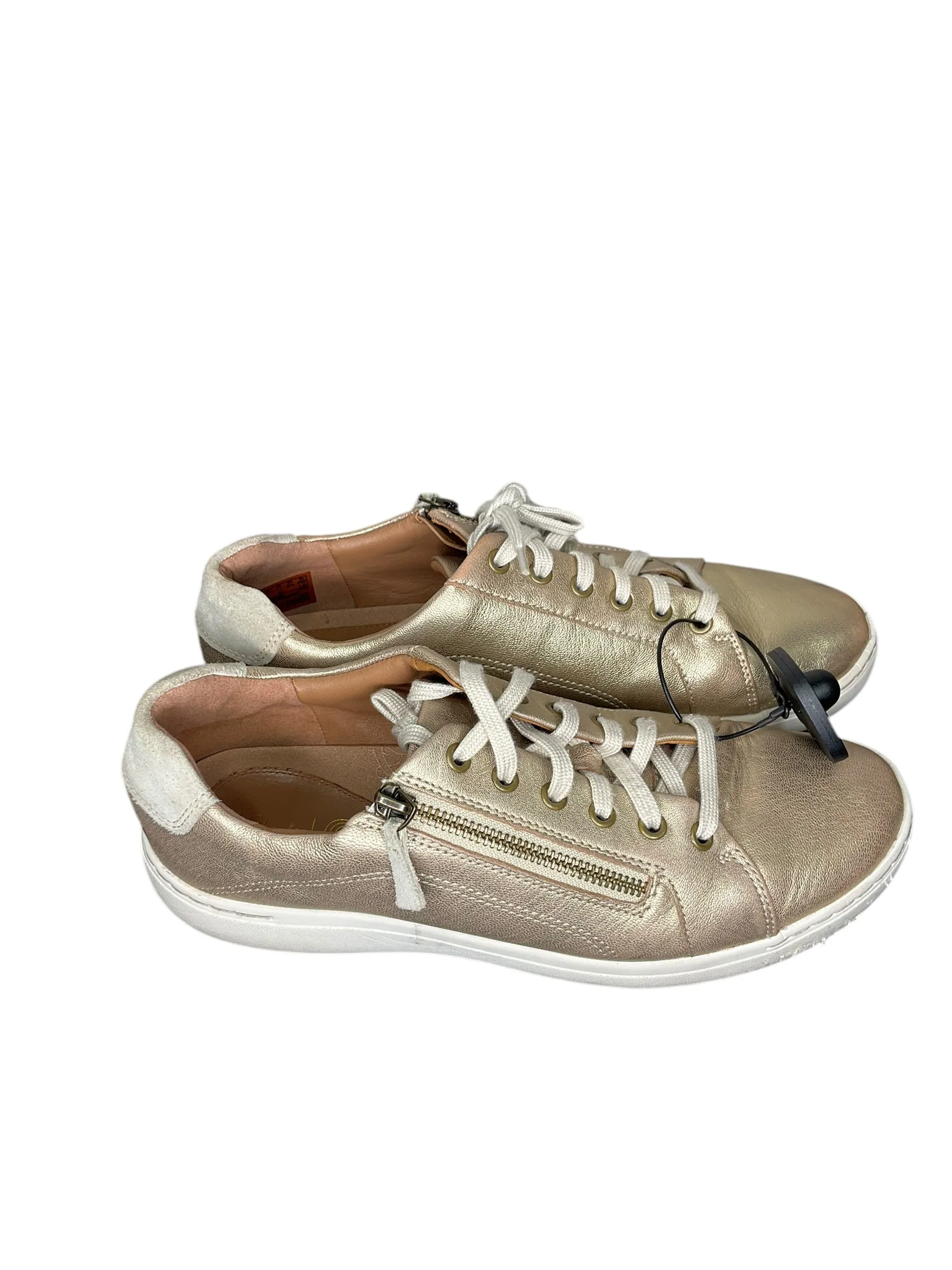 Shoes Sneakers By Clarks In Gold, Size: 11 clarks