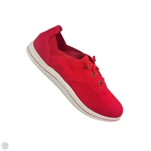 Shoes Sneakers By Clarks In Red, Size: 7.5 clarks