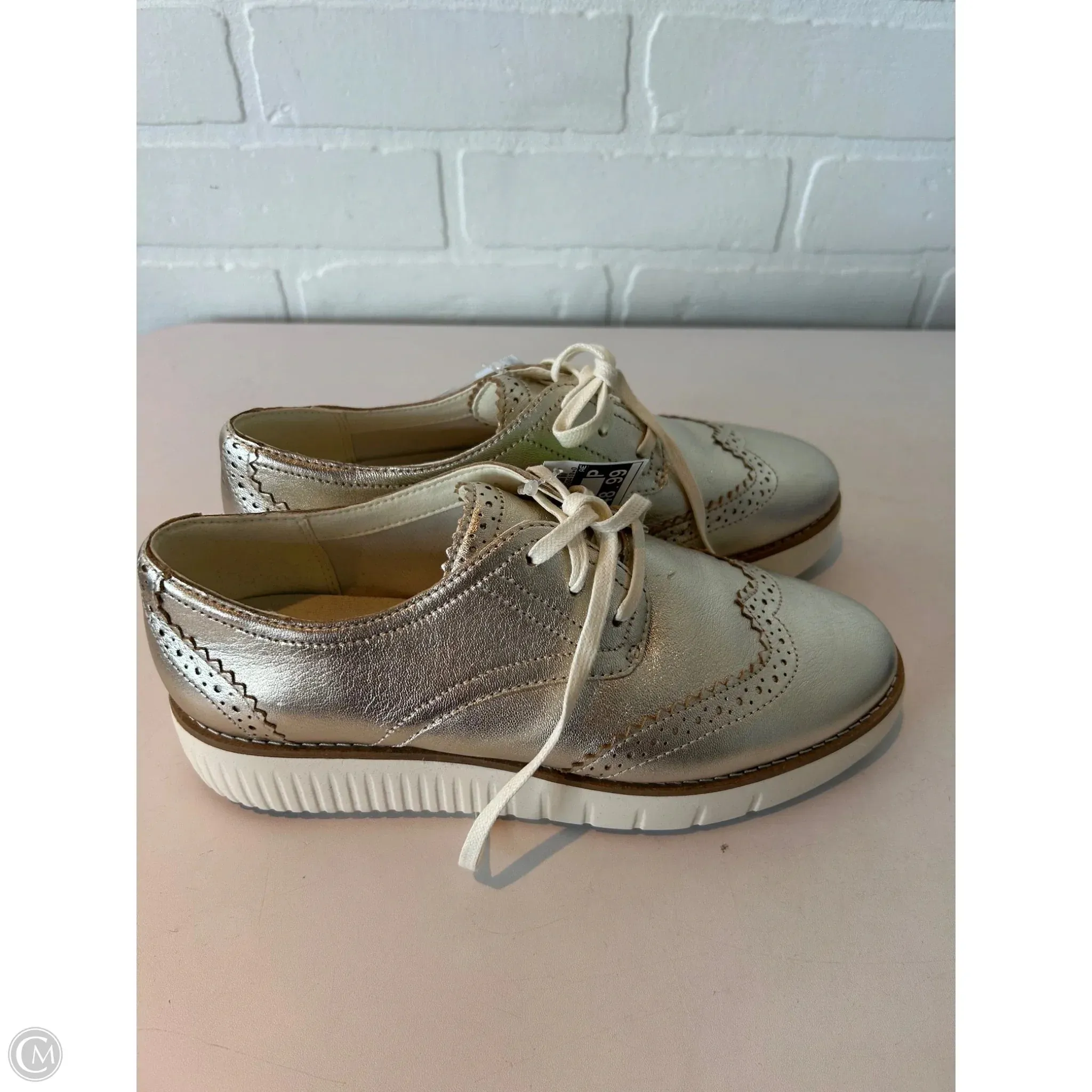 Shoes Sneakers By Cole-haan In Gold, Size: 6 cole haan