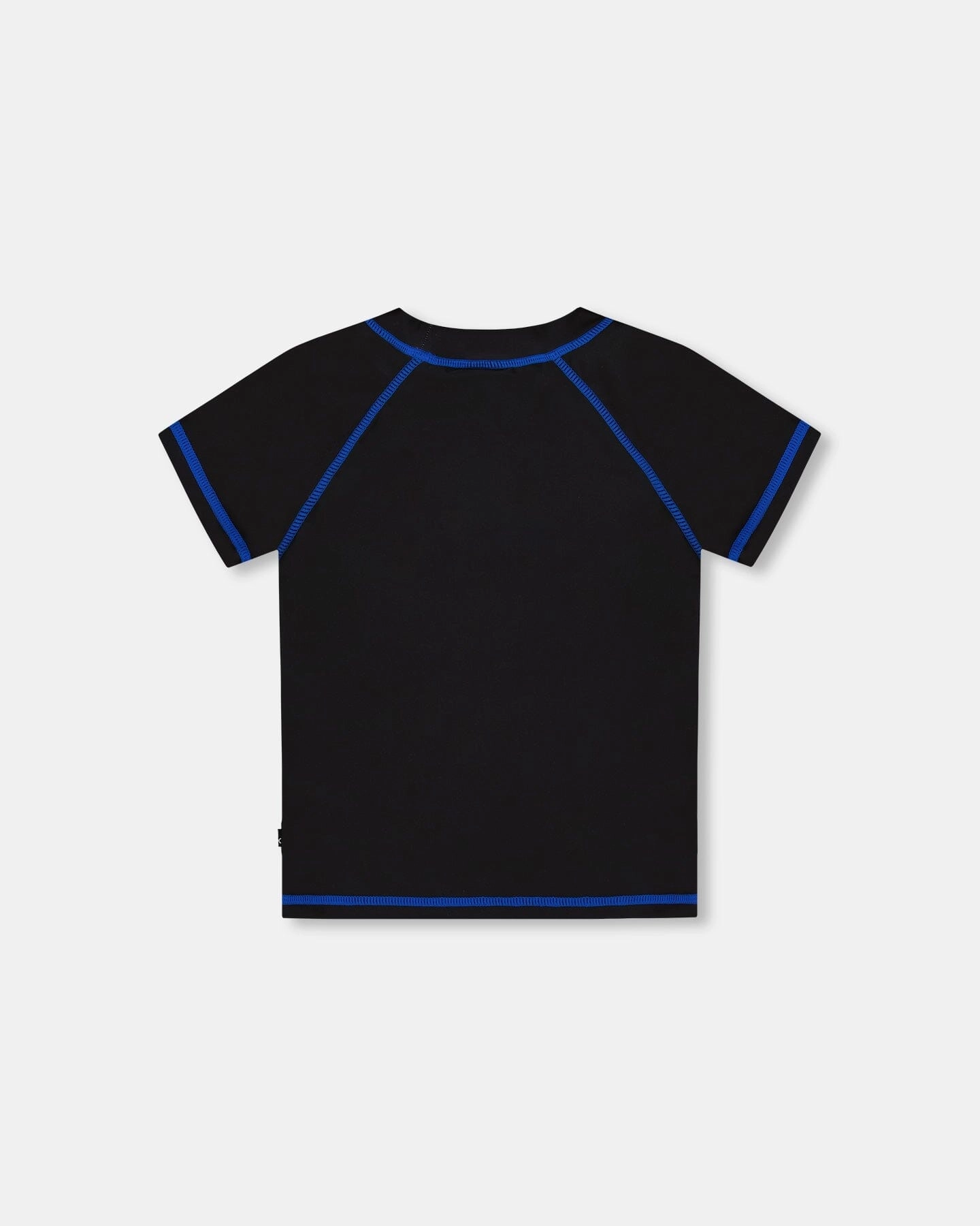 Short Sleeve Rashguard Black And Multicolored Crocodiles