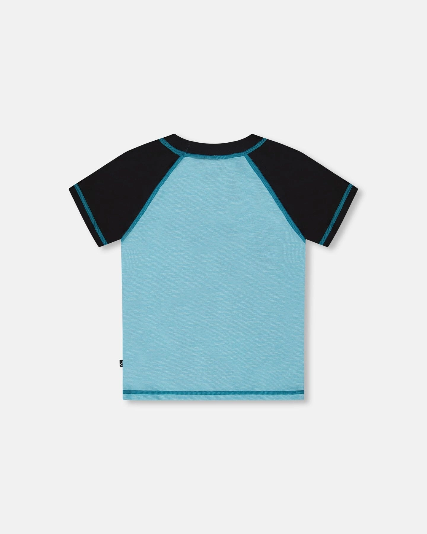 Short Sleeve Rashguard Light Blue And Black