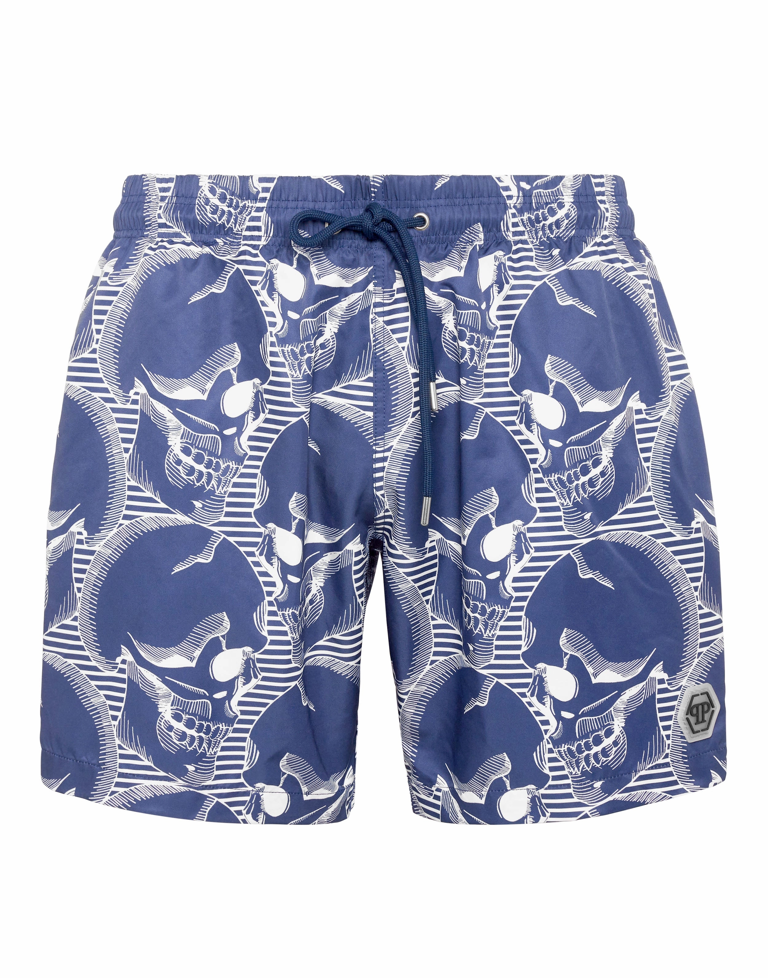 Short Swim Boxer Skull mens beach swimwear, quick dry mens swimsuits