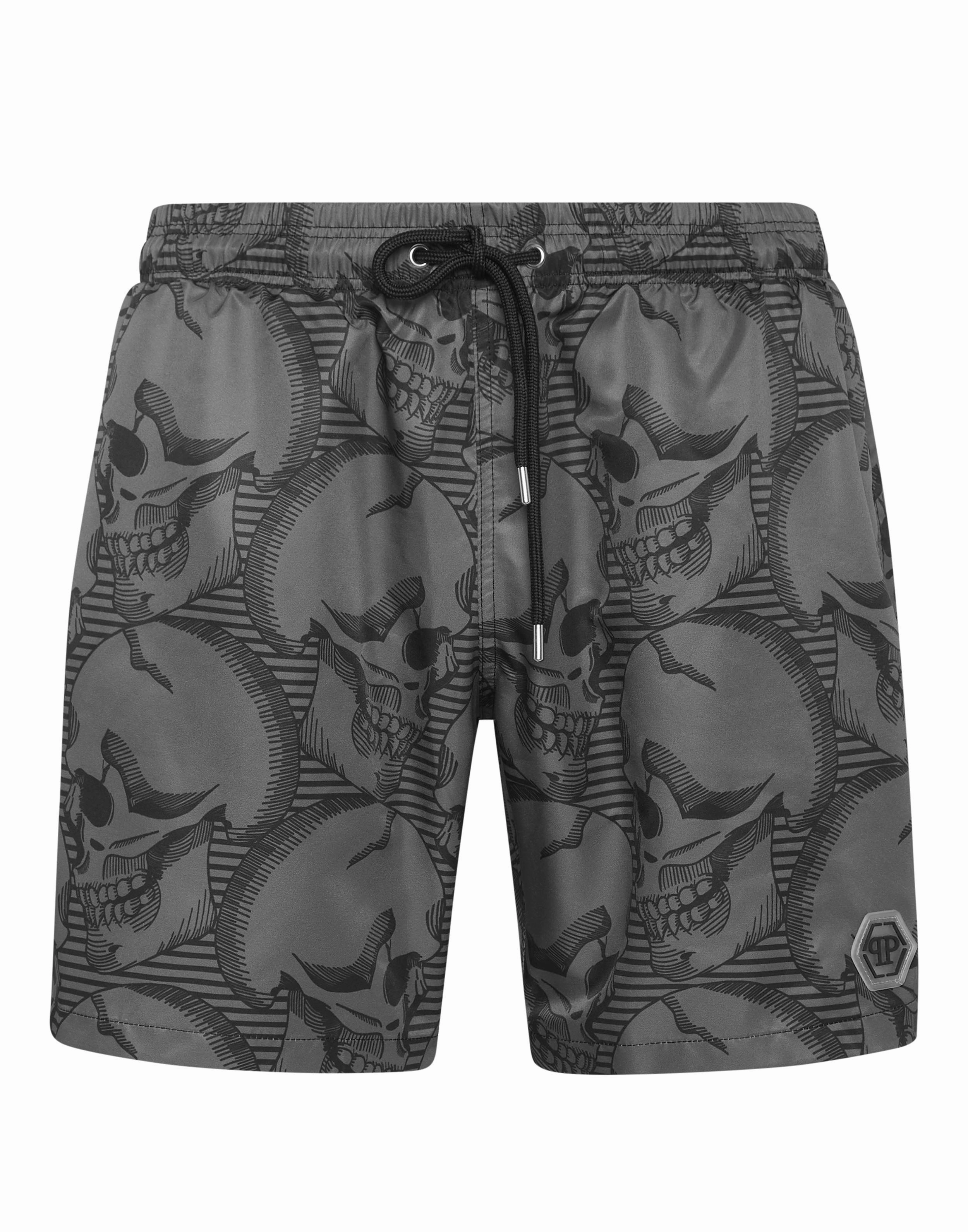 Short Swim Boxer Skull