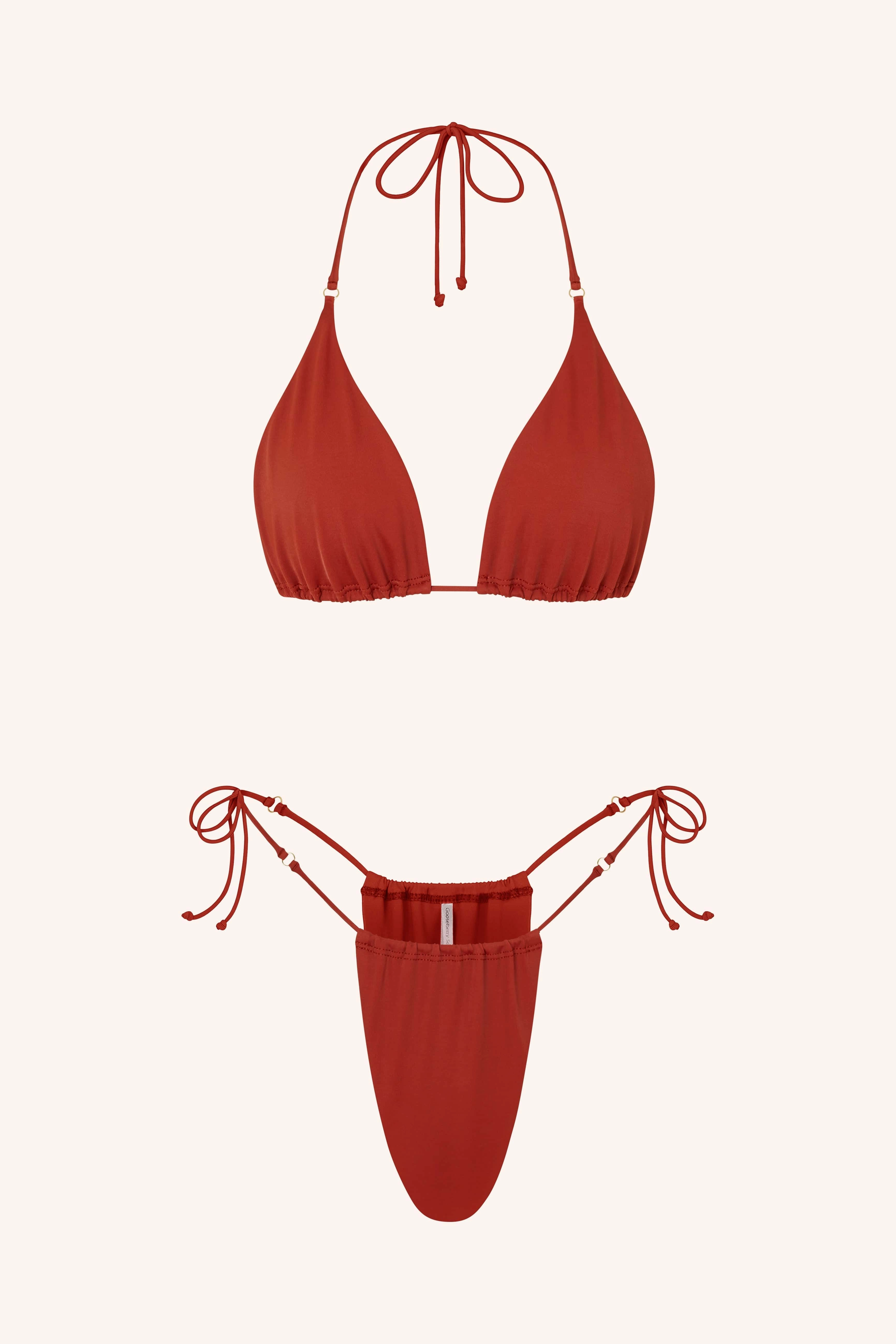 Side Tie Bikini Briefs Baby Pink