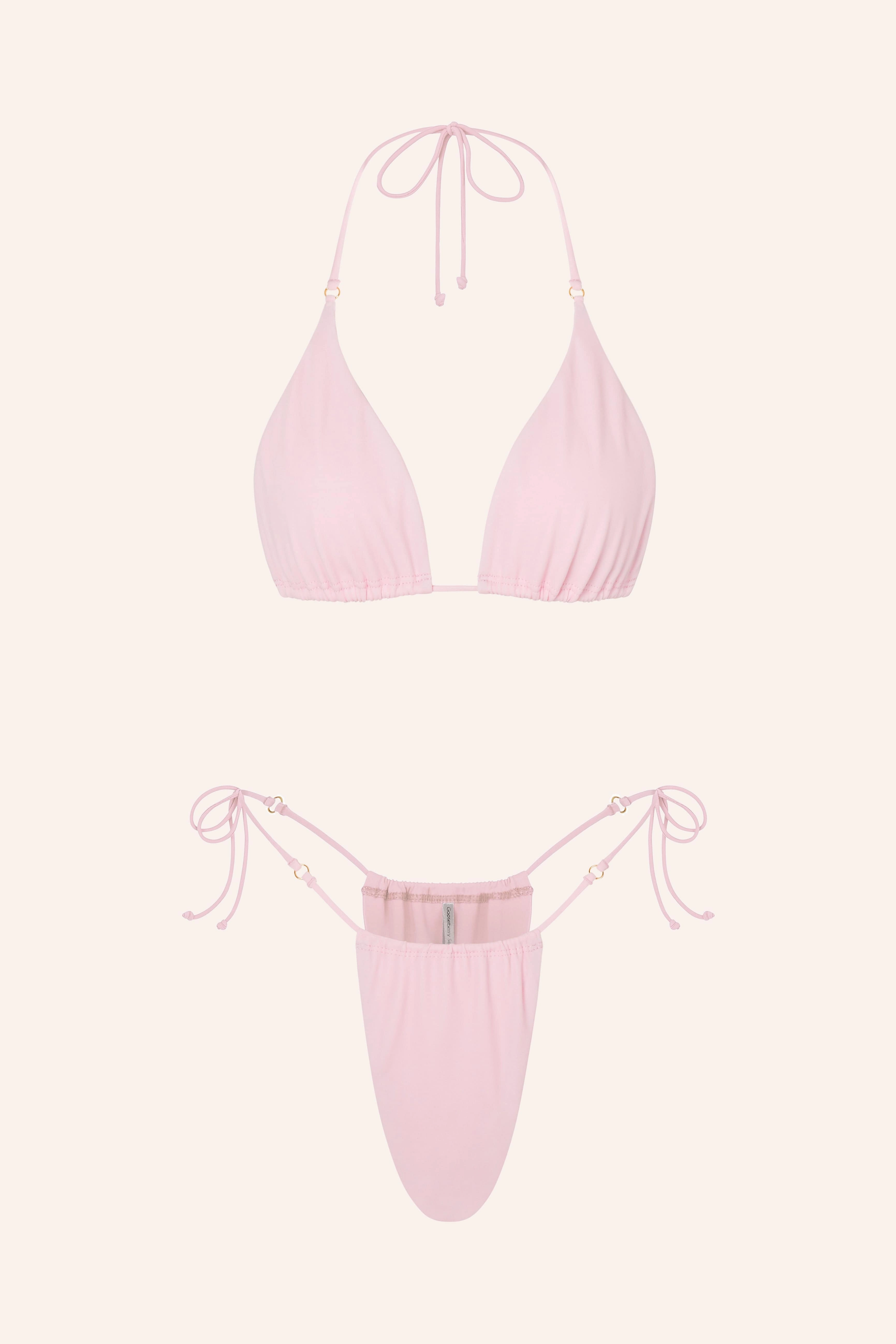 Side Tie Bikini Briefs Cassis