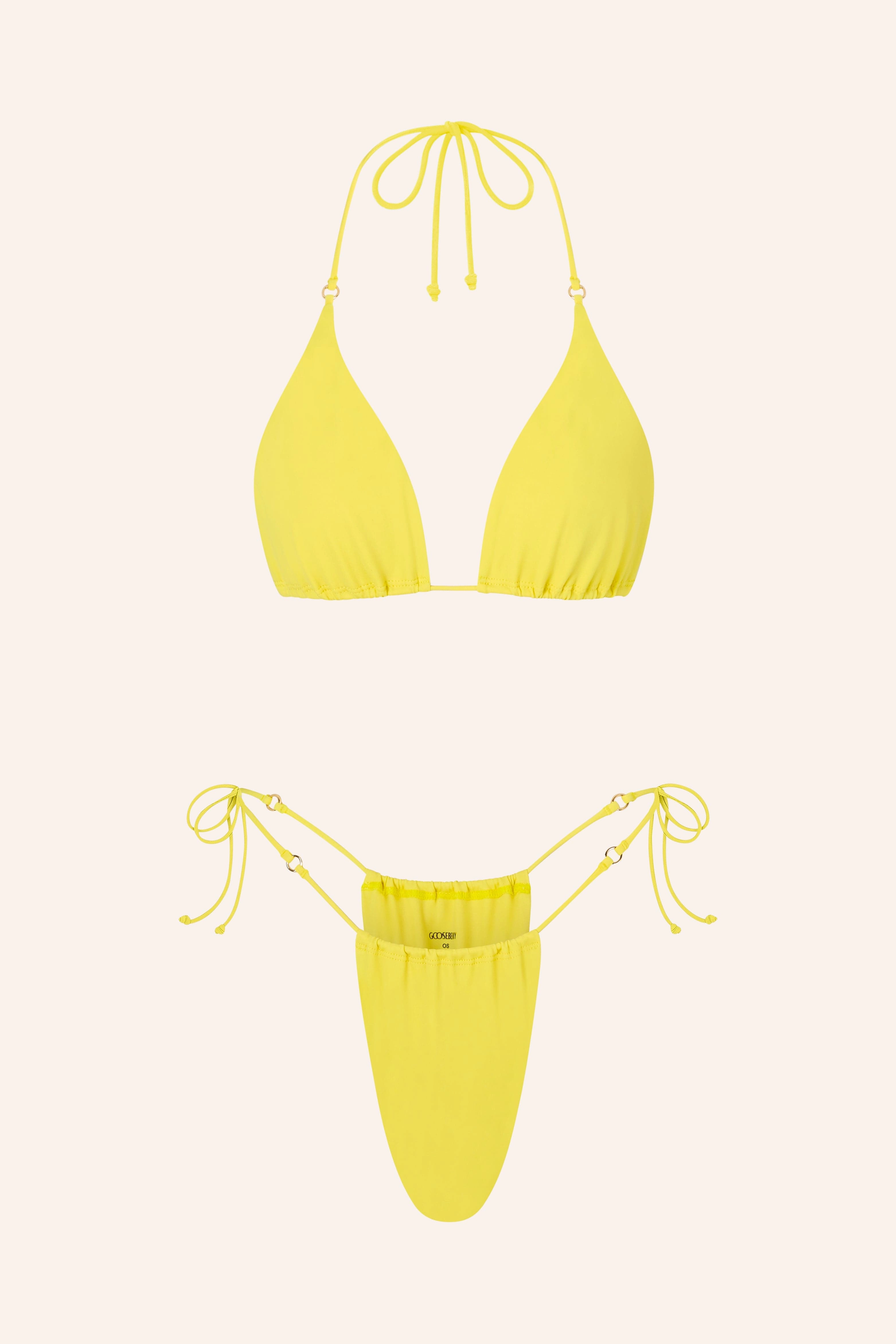 Side Tie Bikini Briefs Cerulean