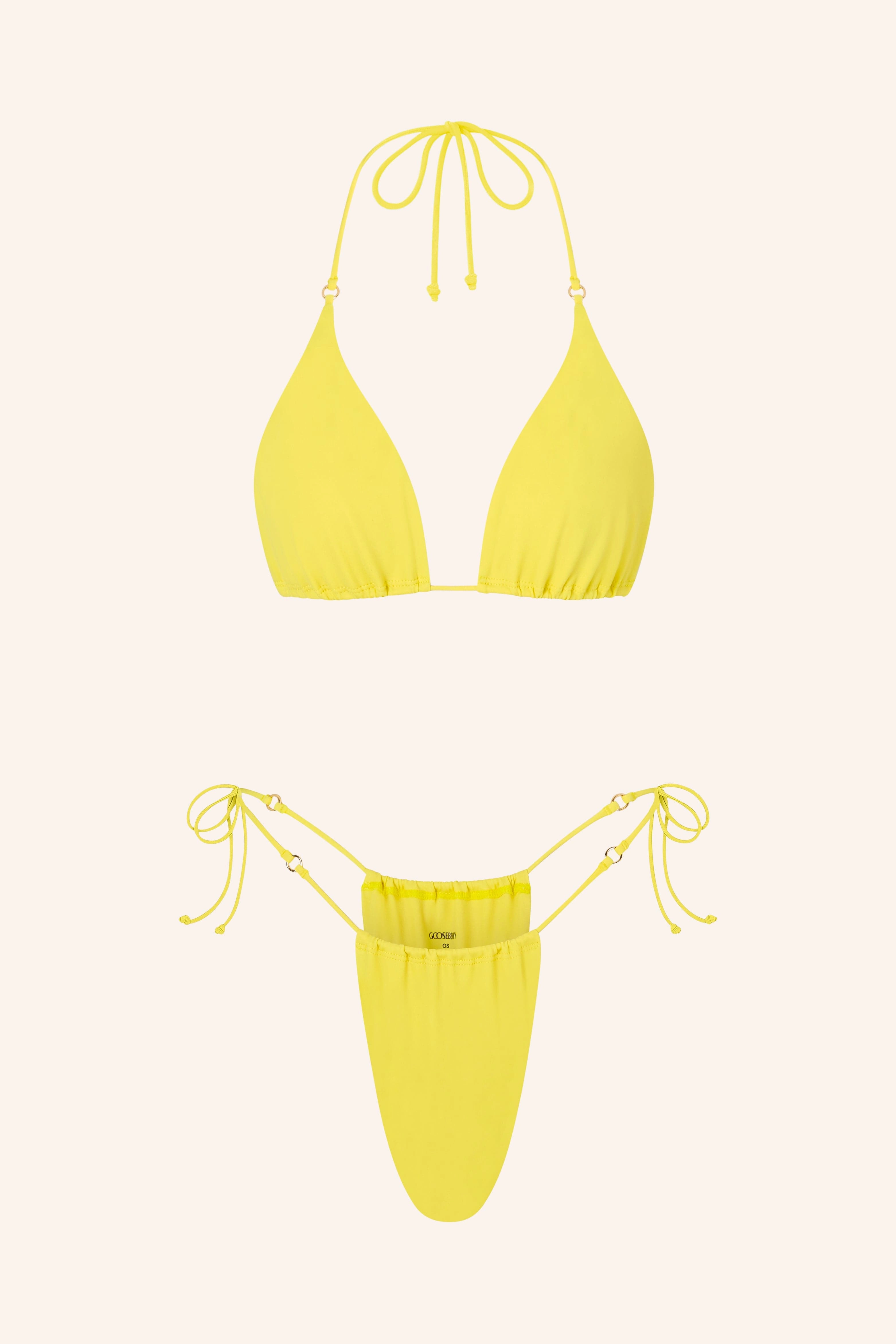 Side Tie Bikini Briefs Rum