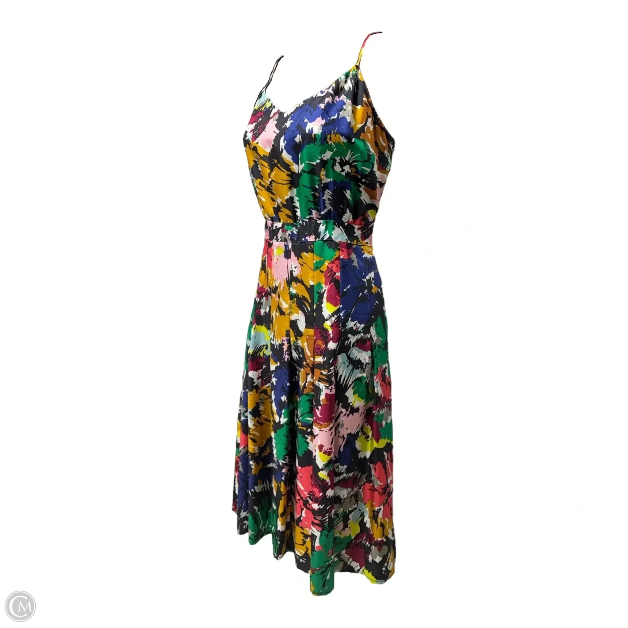Silk Dress Casual Midi By J. Crew In Multi-colored, Size: 4 j crew