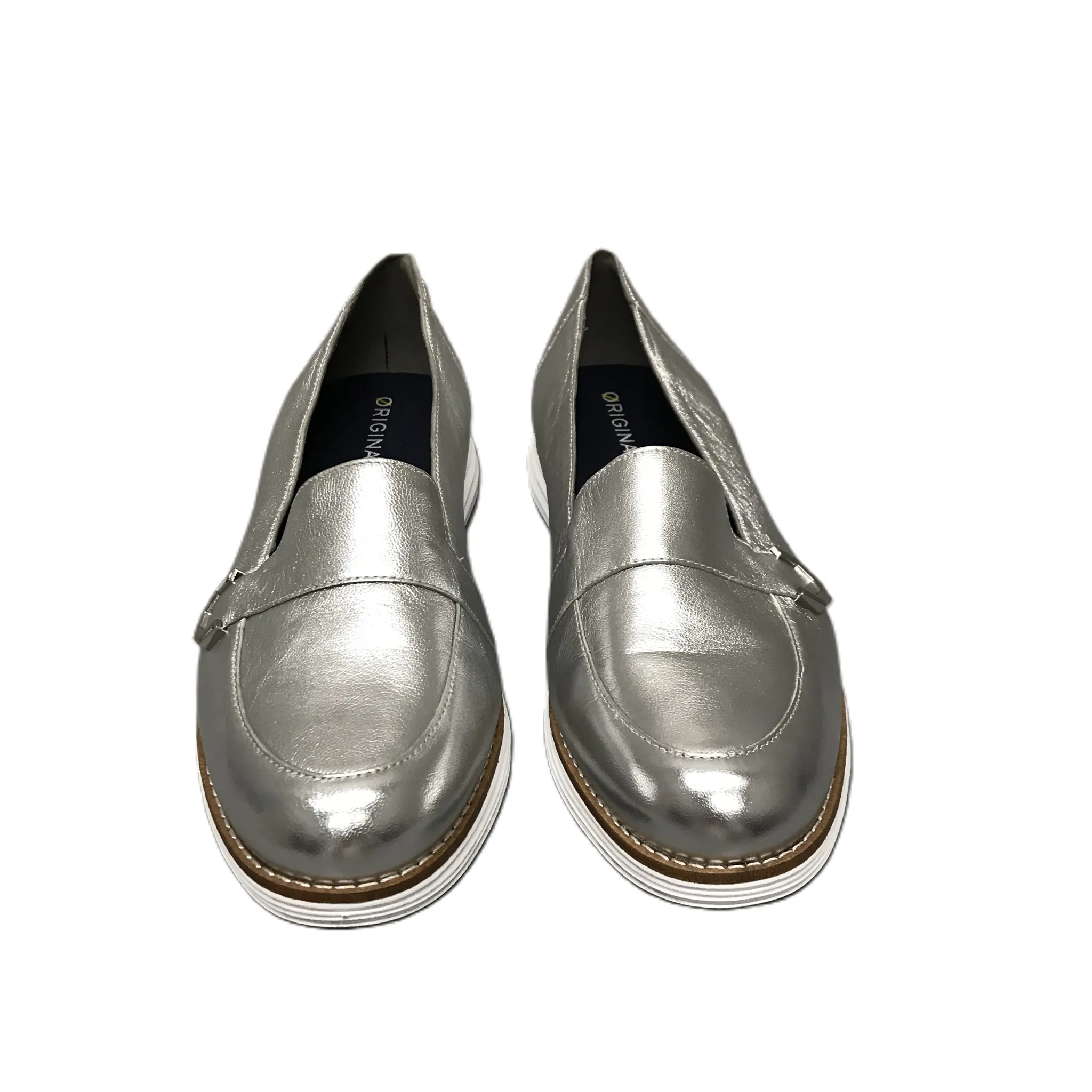 Silver Shoes Flats By Cole-haan, Size: 7 cole haan
