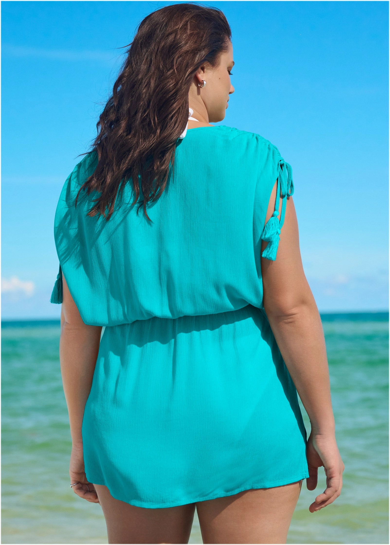 Sleeveless Cover-Up Dress - Aqua Reef