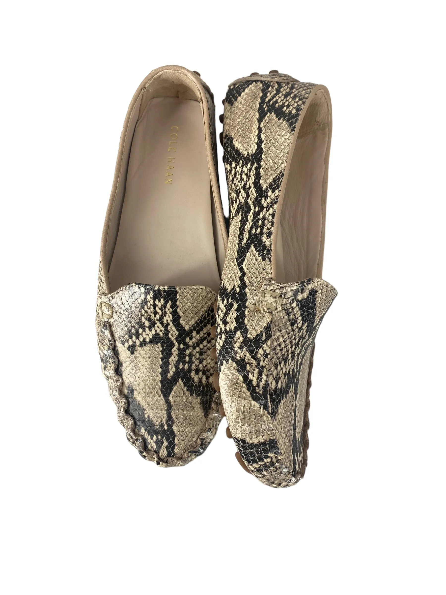 Snakeskin Print Shoes Flats Cole-haan, Size 6 cole haan