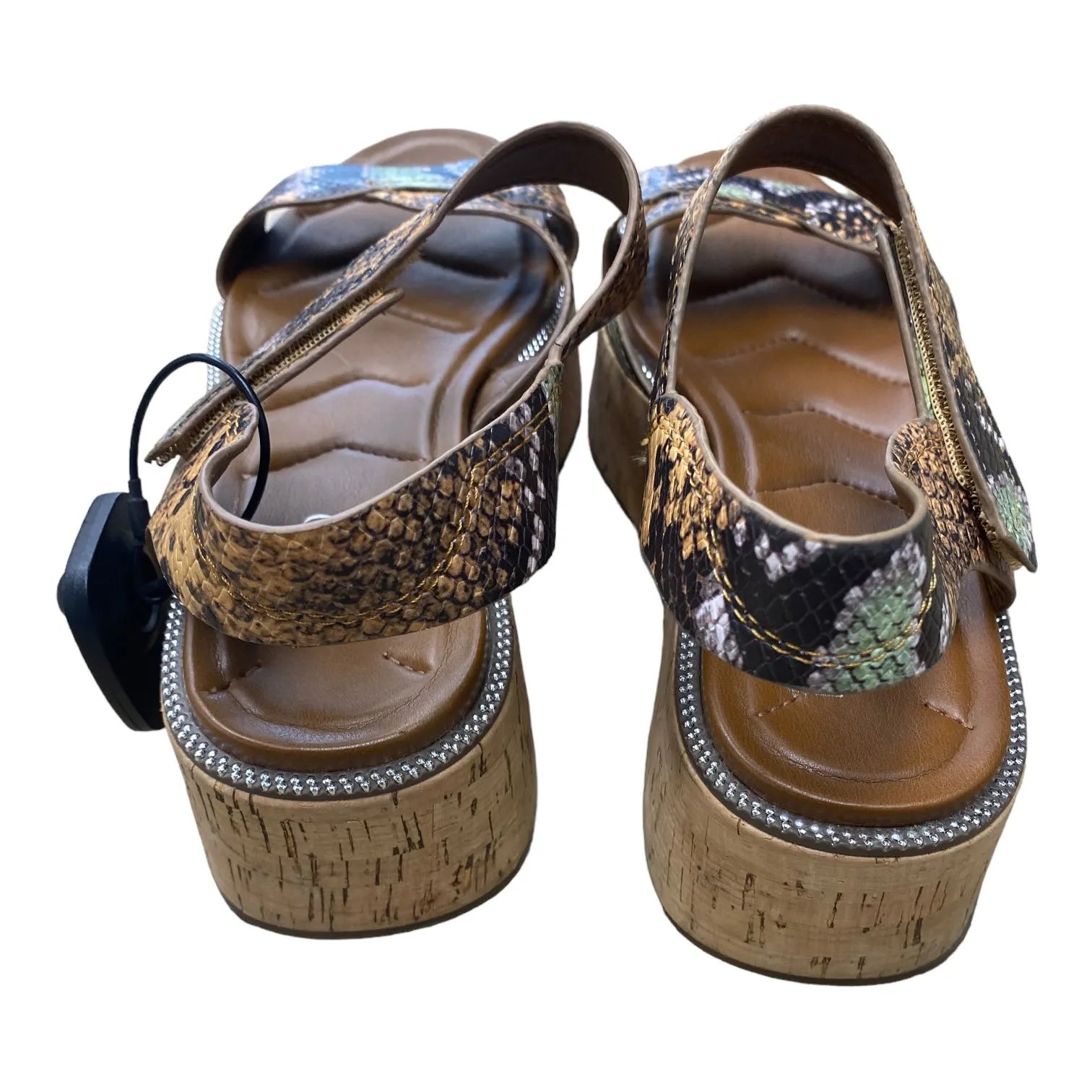 Snakeskin Print Shoes Heels Platform Franco Sarto, Size 8.5 franco sarto