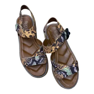Snakeskin Print Shoes Heels Platform Franco Sarto, Size 8.5 franco sarto